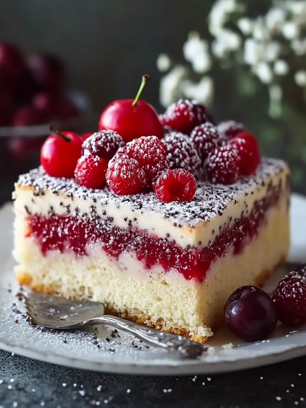 MOHN-KIRSCH-KUCHEN KIRSCH-Dame