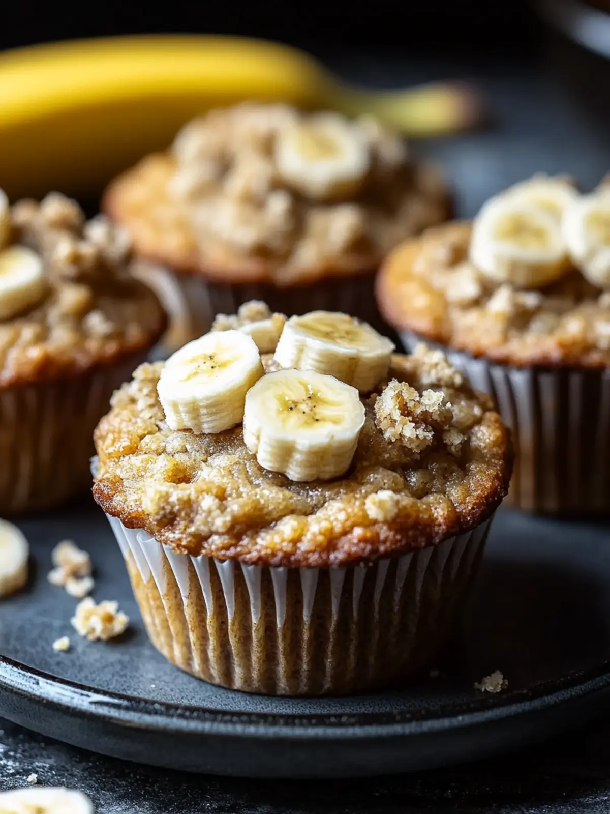 Bananen-Haferflocken-Muffins