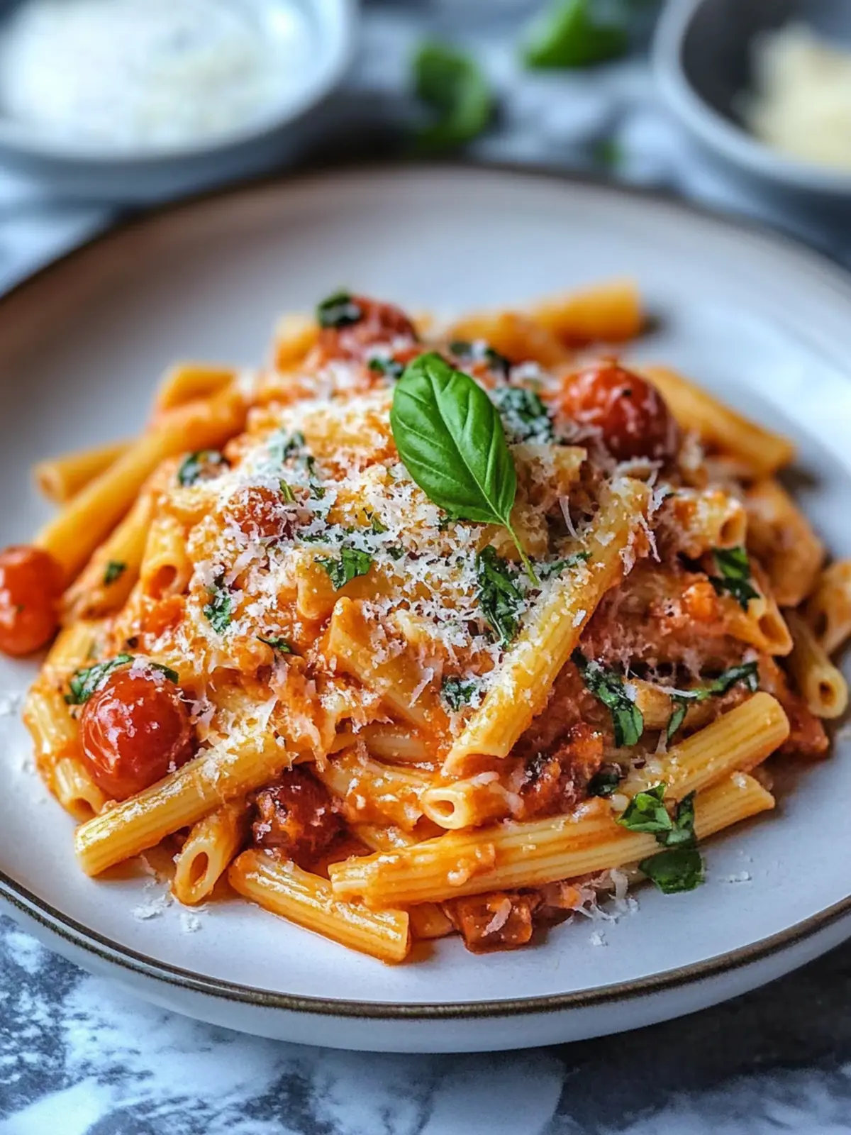 Tomaten-Knoblauch-Pasta