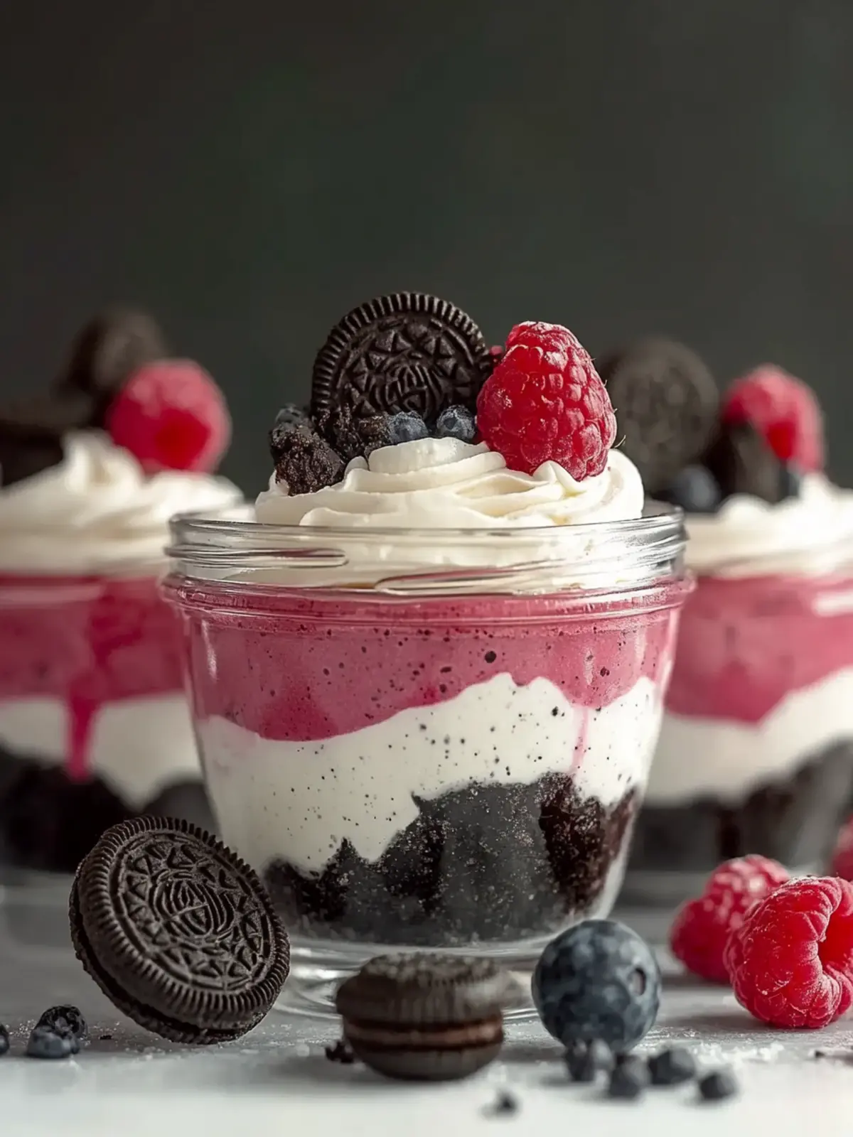 Himbeer Oreo Dessert