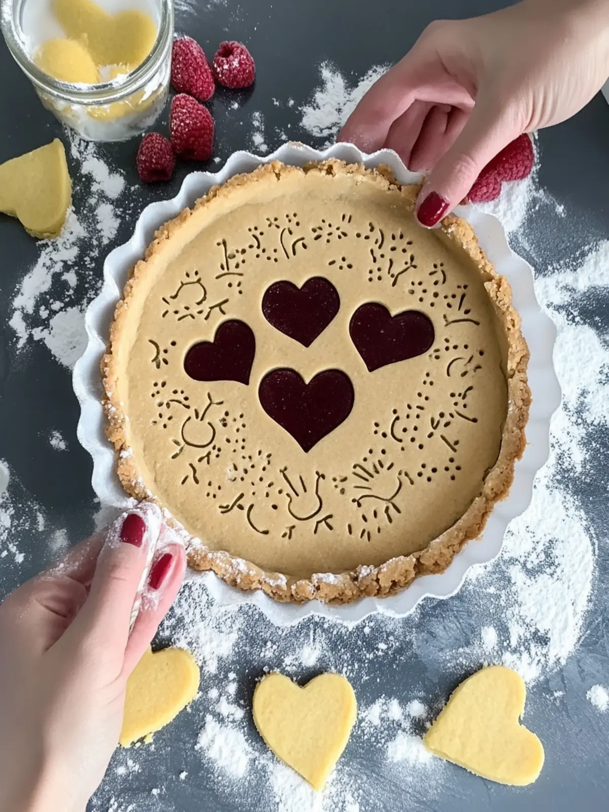 Osterhasen Linzertorte