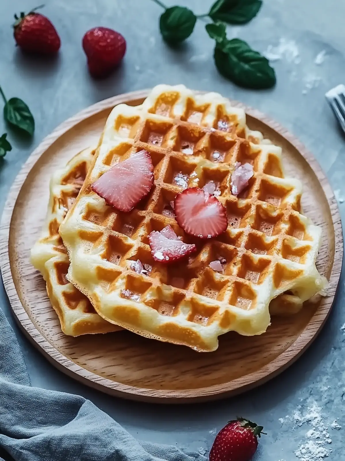 Herzhafte Waffeln