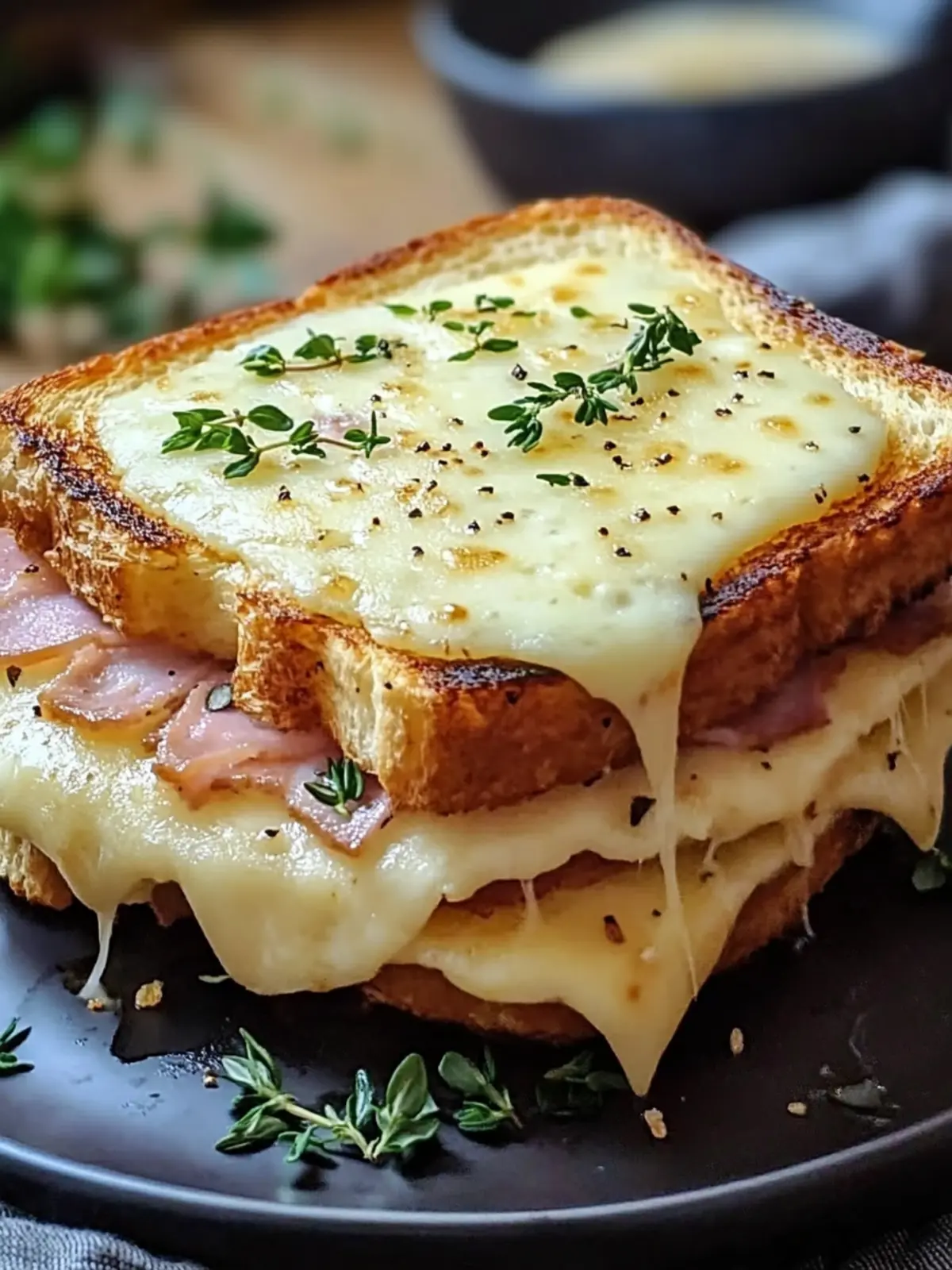 Klassischer französischer Croque Monsieur
