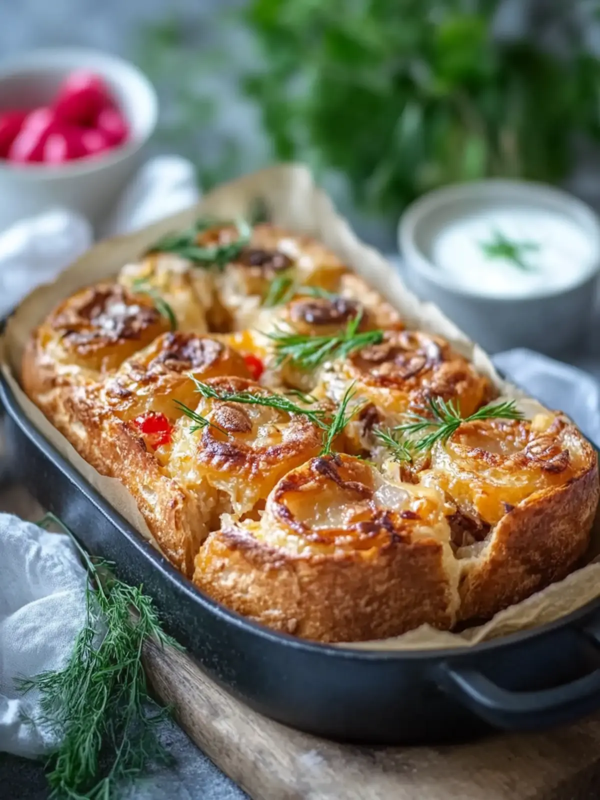 Rouladentopf aus dem Backofen