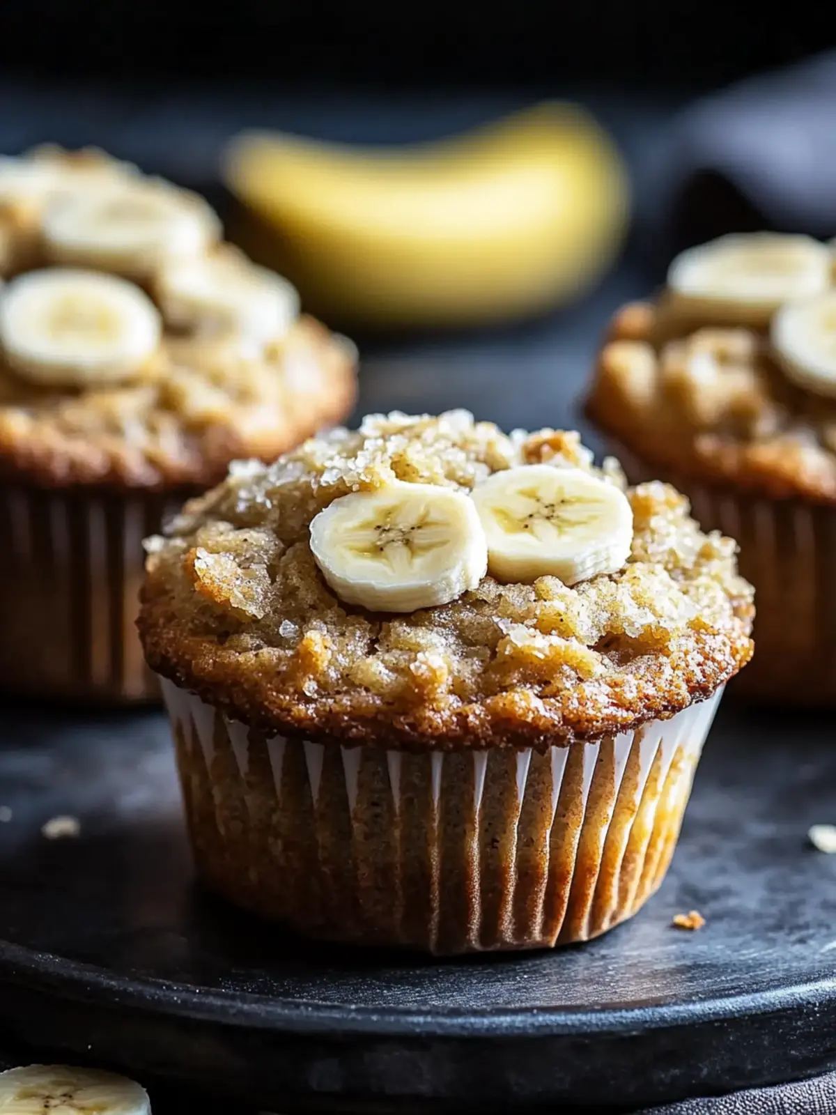 Bananen-Haferflocken-Muffins