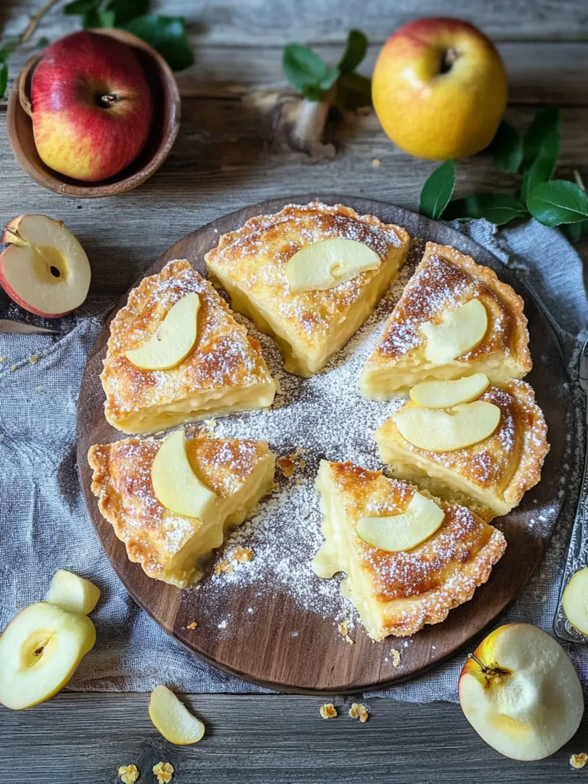 Apfel-Pudding-Taschen