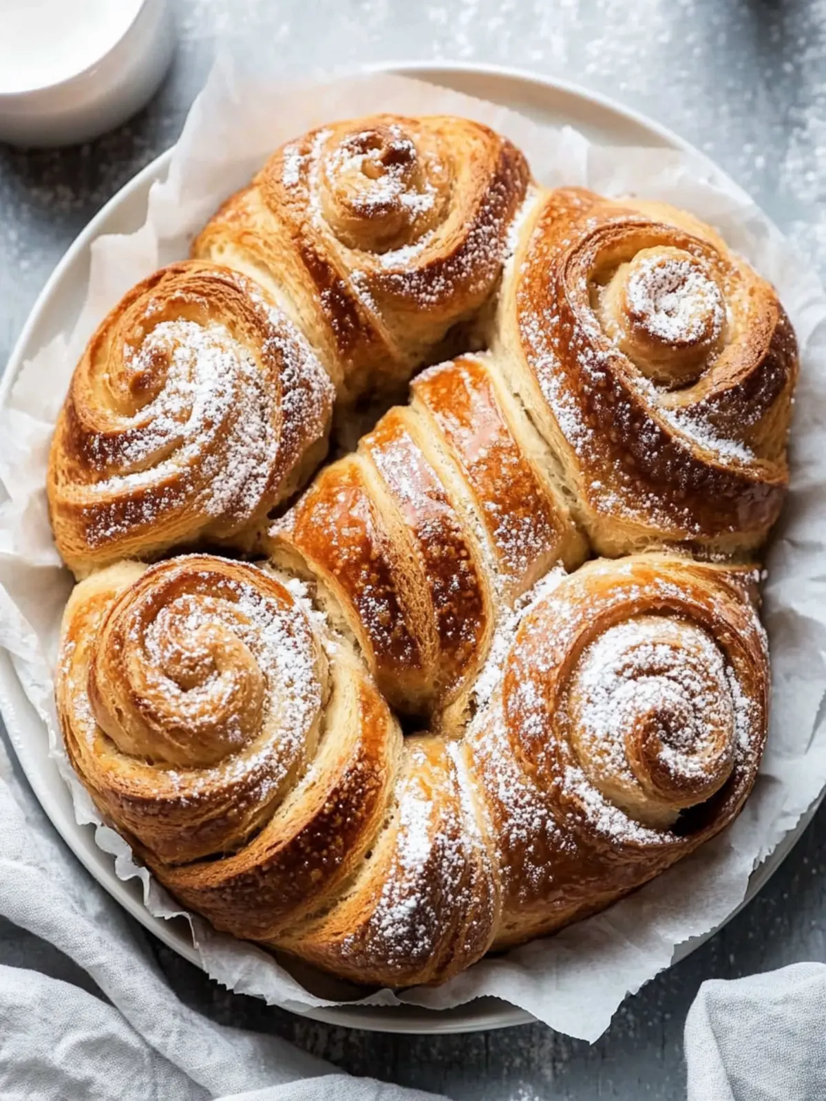 Bäckerei Stil Zimtschnecken