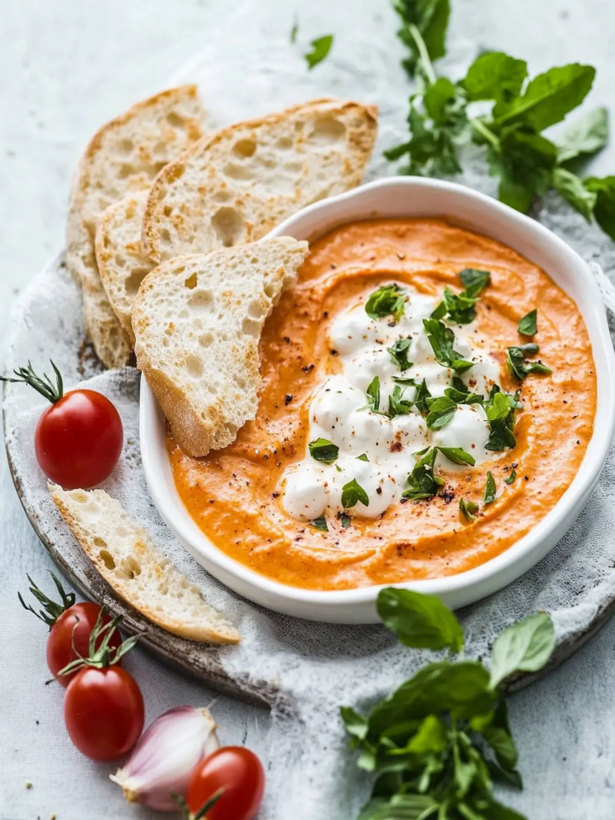 Paprika-Feta-Dip – herrlich auch als Brotaufstrich