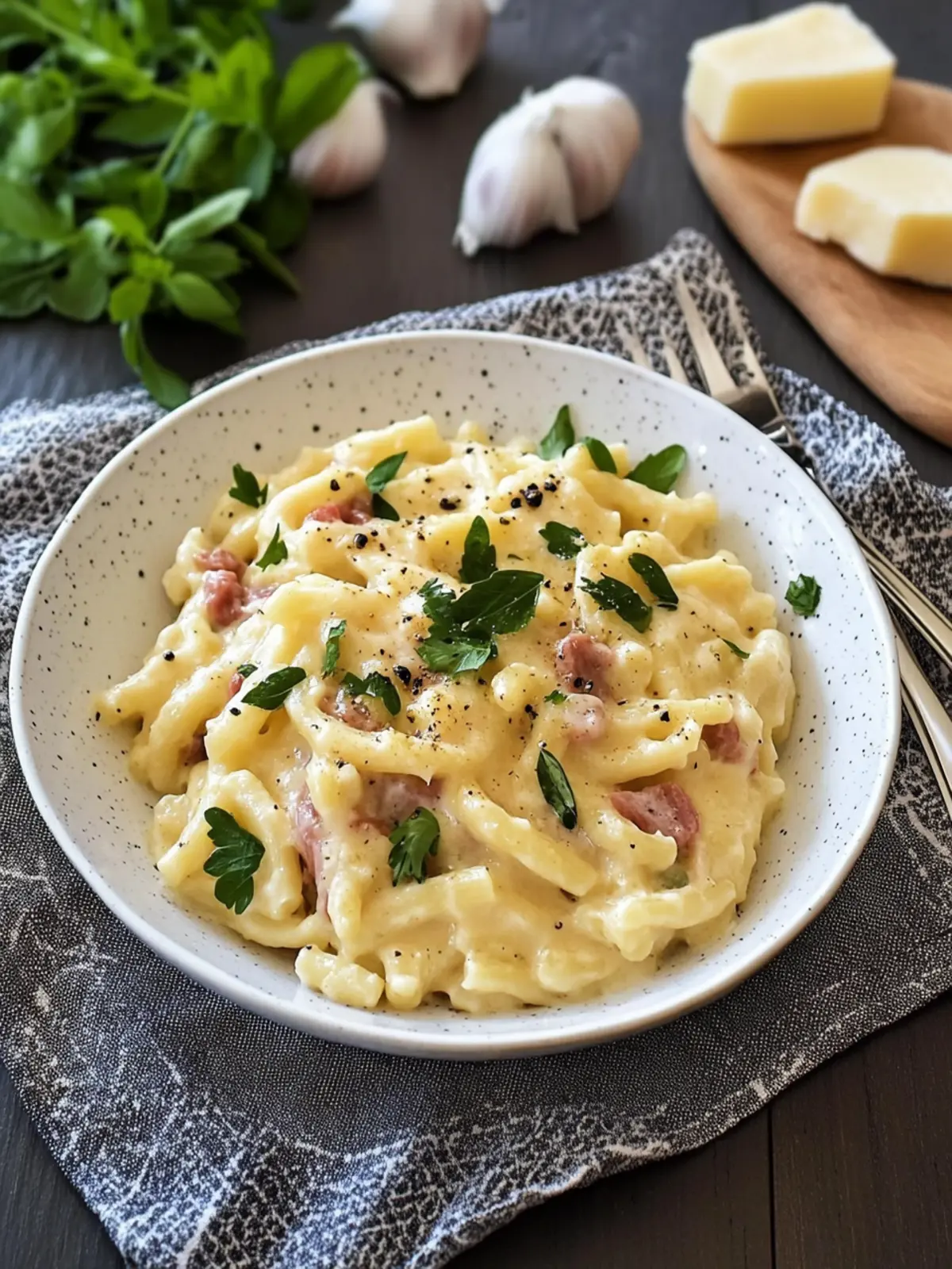 Käse-Schinken-Sahne Spätzle