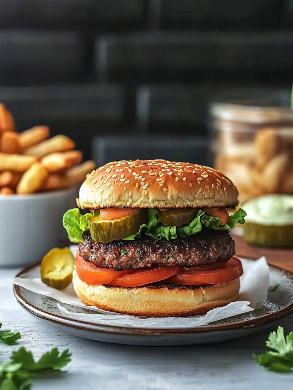 Würzige Bohnenburger