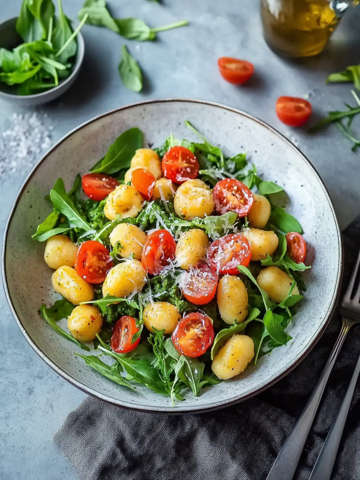 Gnocchi-Salat mit Pesto