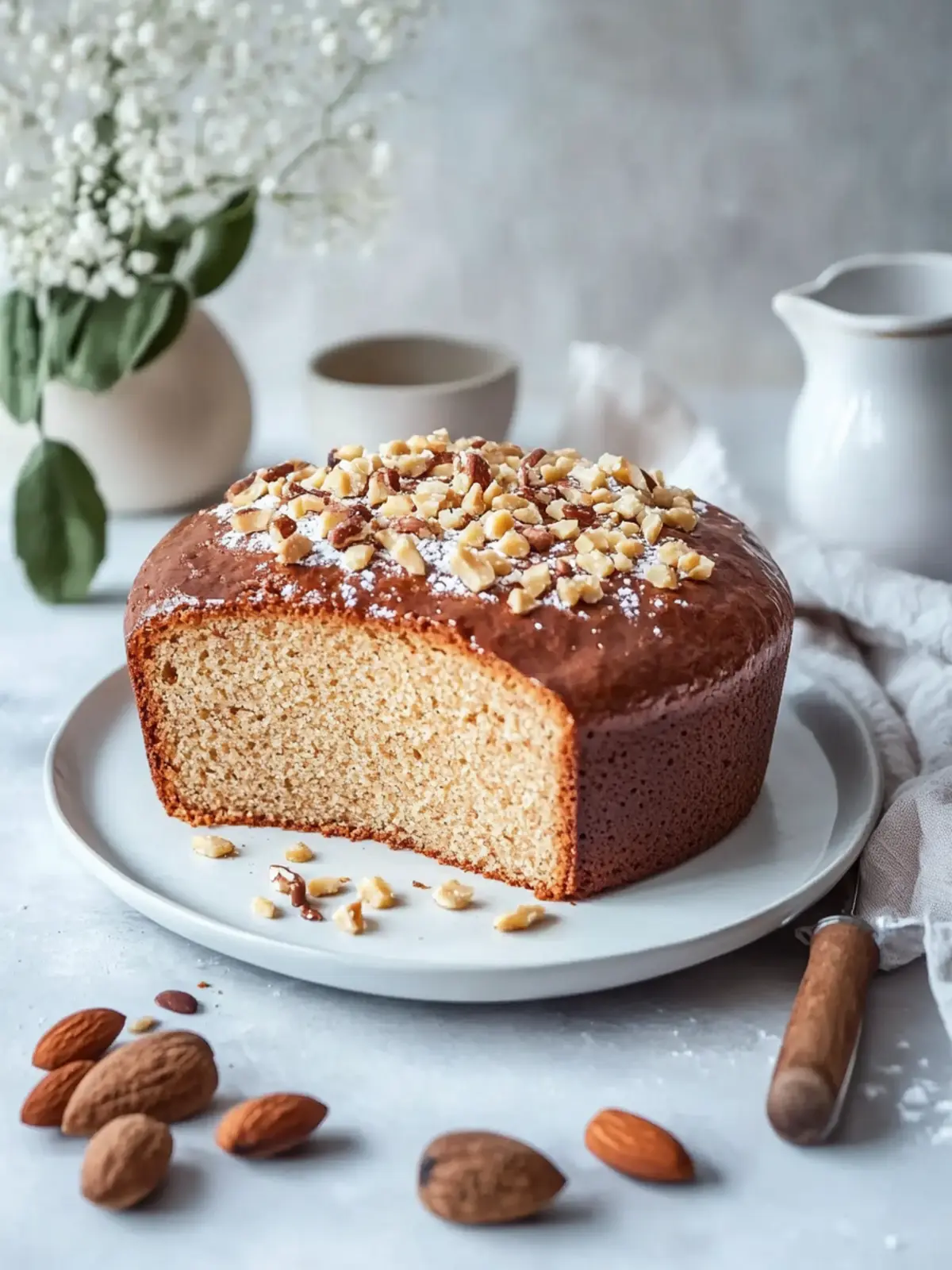 Nusskuchen mit Öl