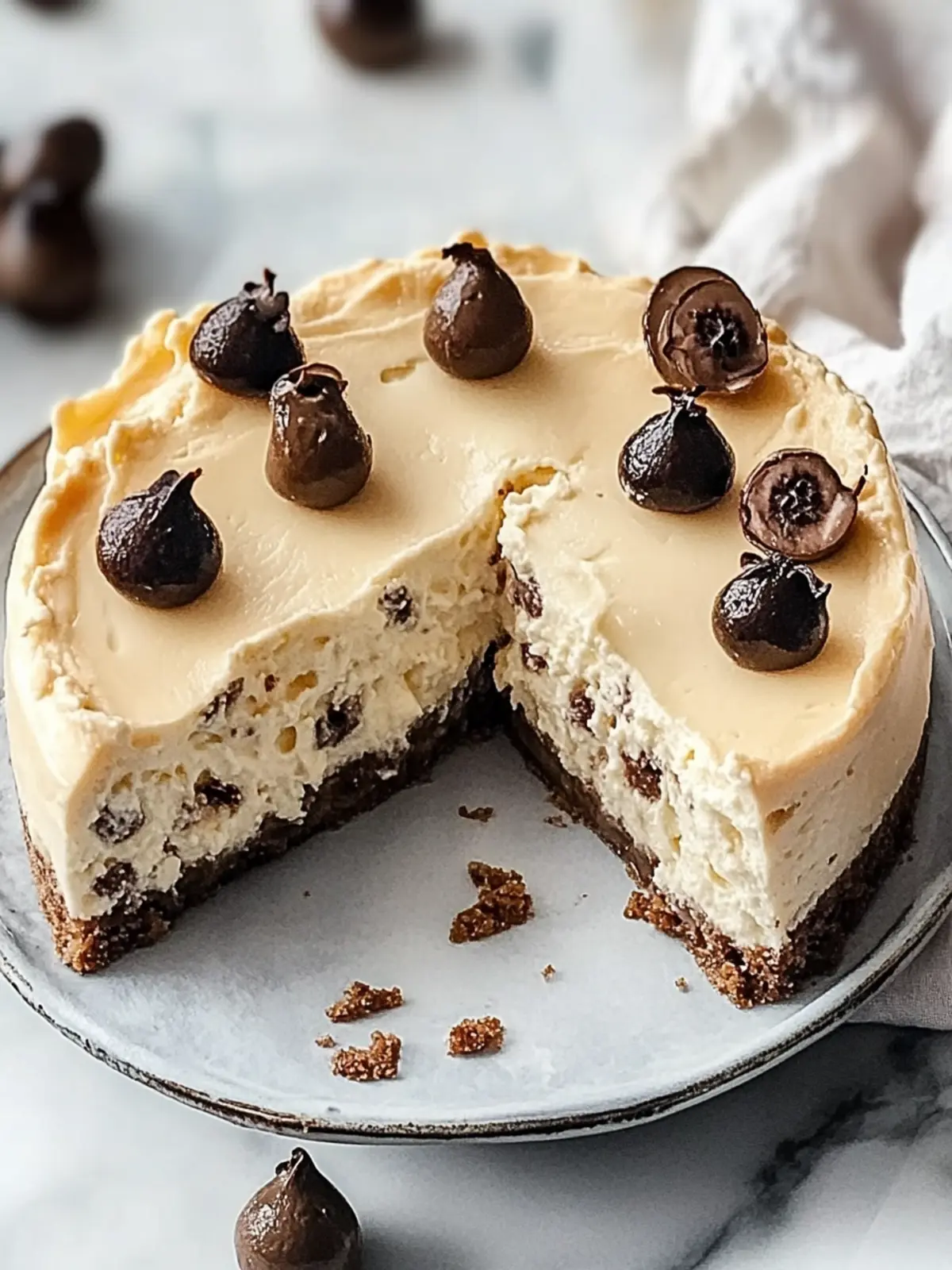 Stracciatella-Käsekuchen