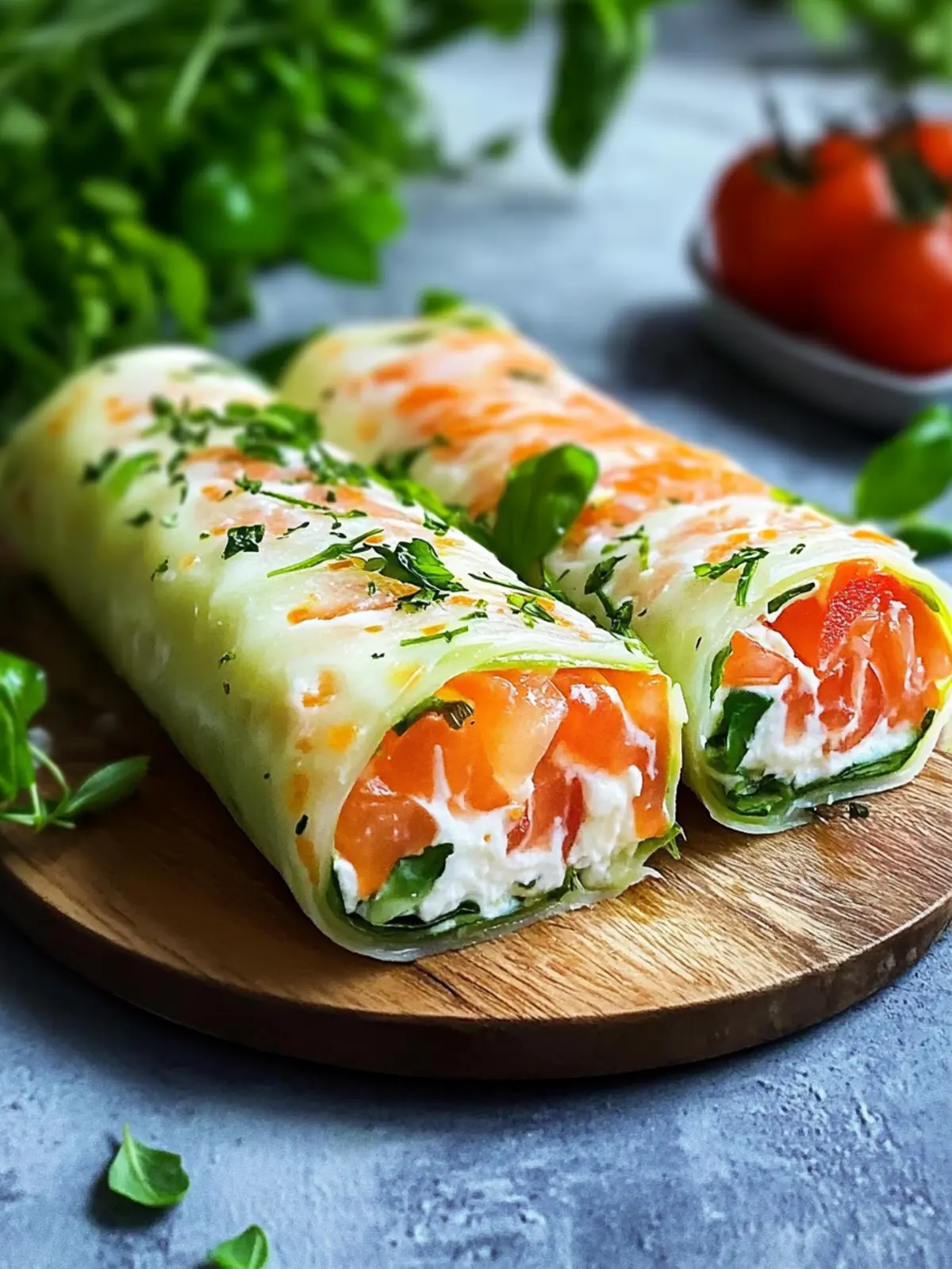 Kartoffelrolle mit Frischkäsefüllung