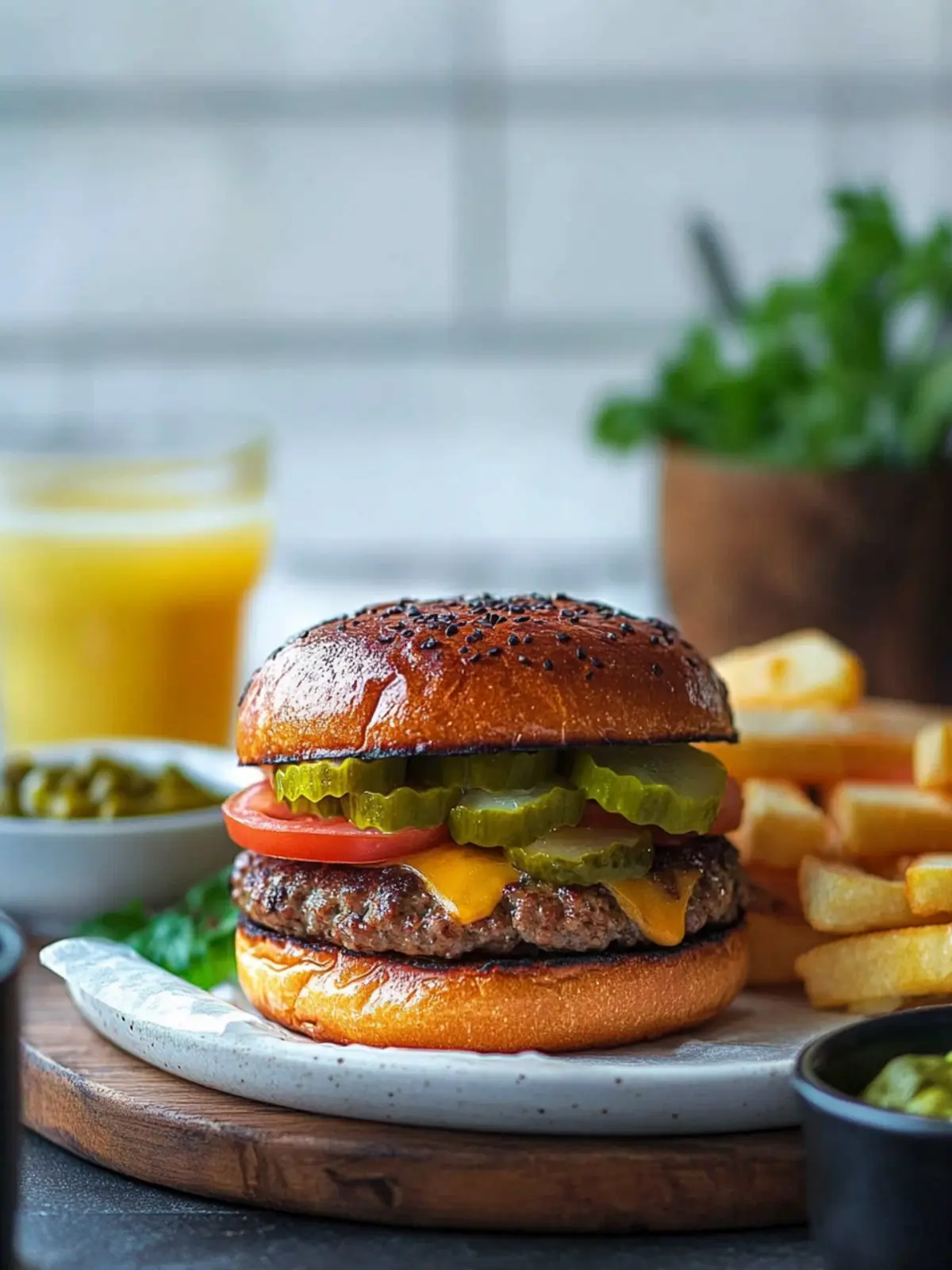 Würzige Bohnenburger