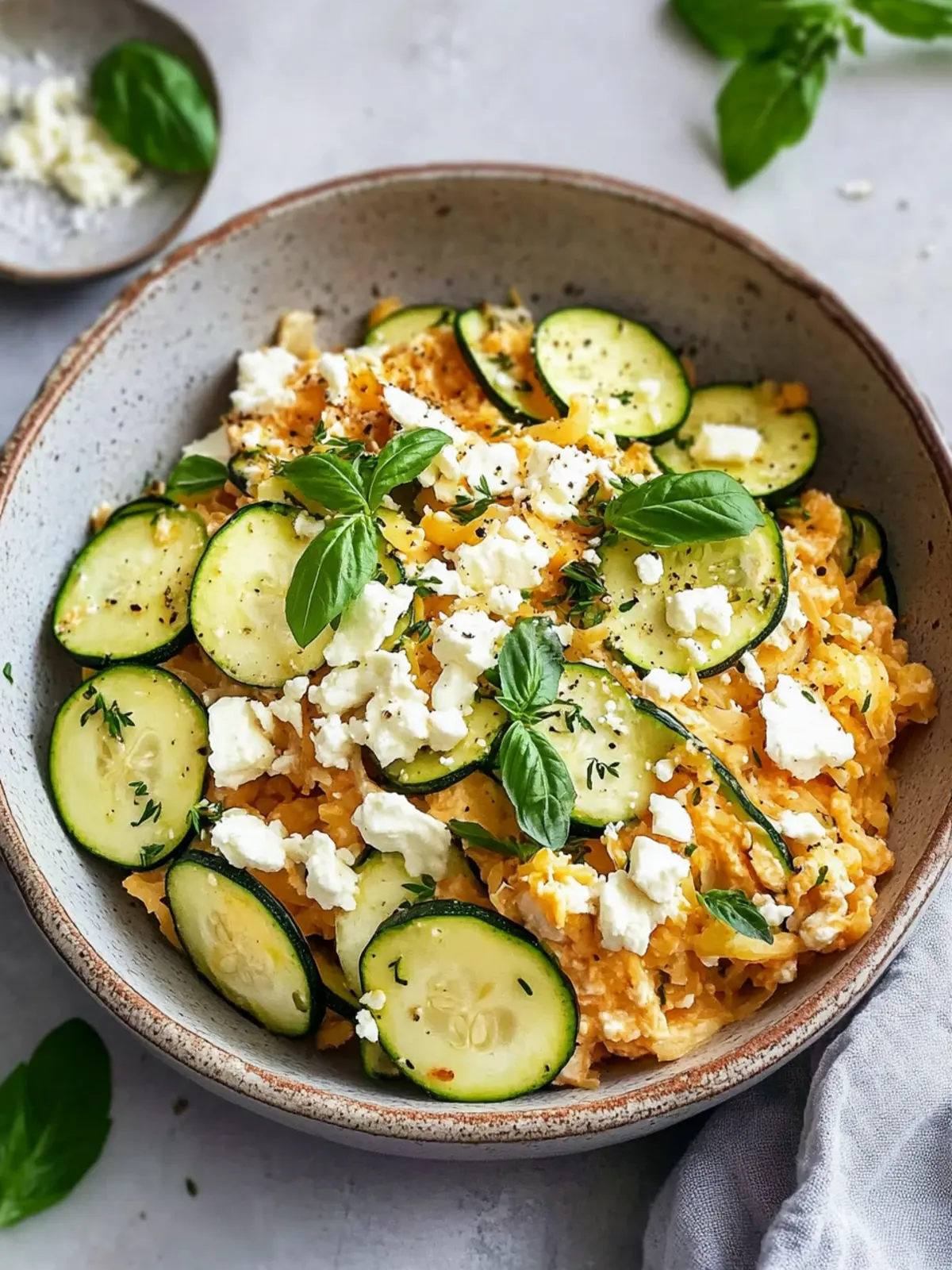 Zucchini-Rice-Pan with Feta