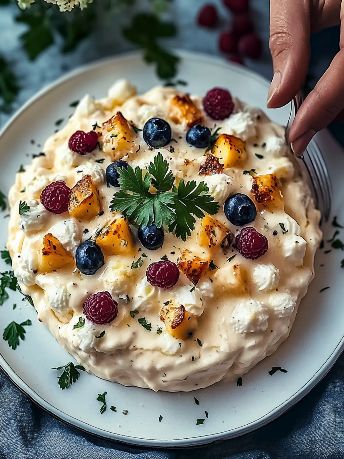 Cremiges Hähnchen mit Reis