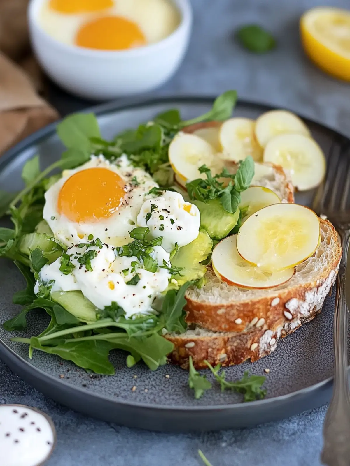 Eiersalat mit Joghurt