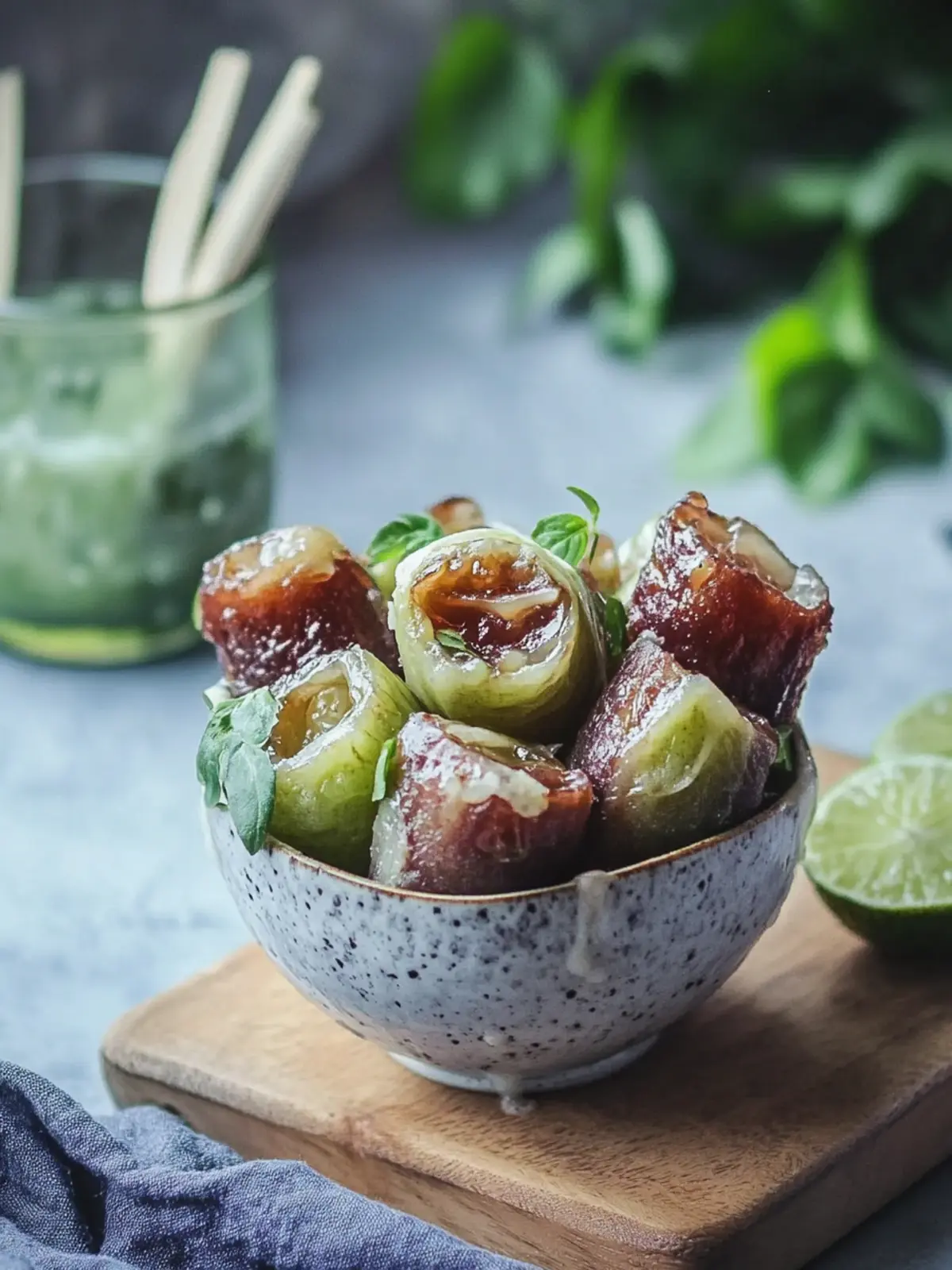 Datteln im Speckmantel