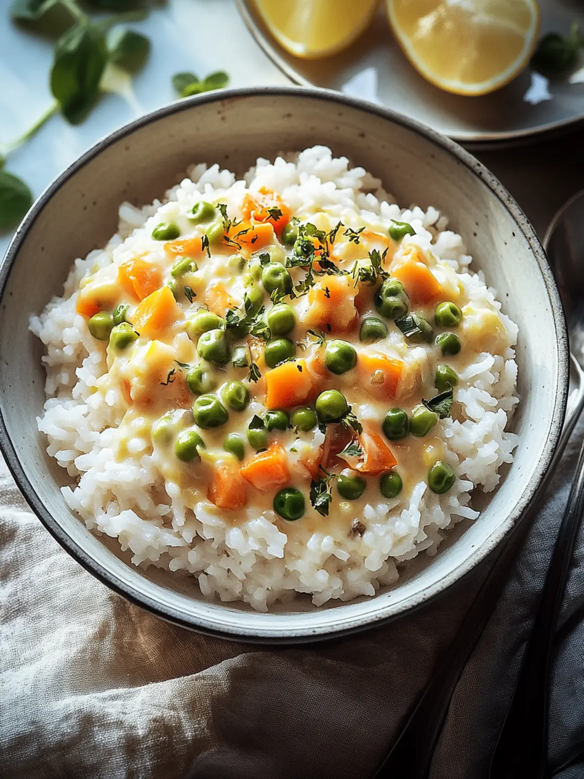 Reis mit Gemüse-Frischkäse