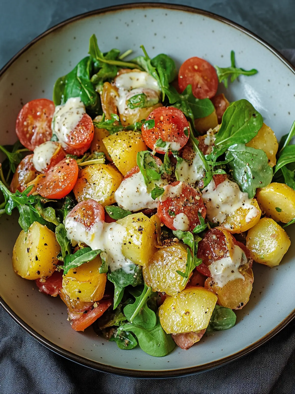 Knuspriger Kartoffelsalat