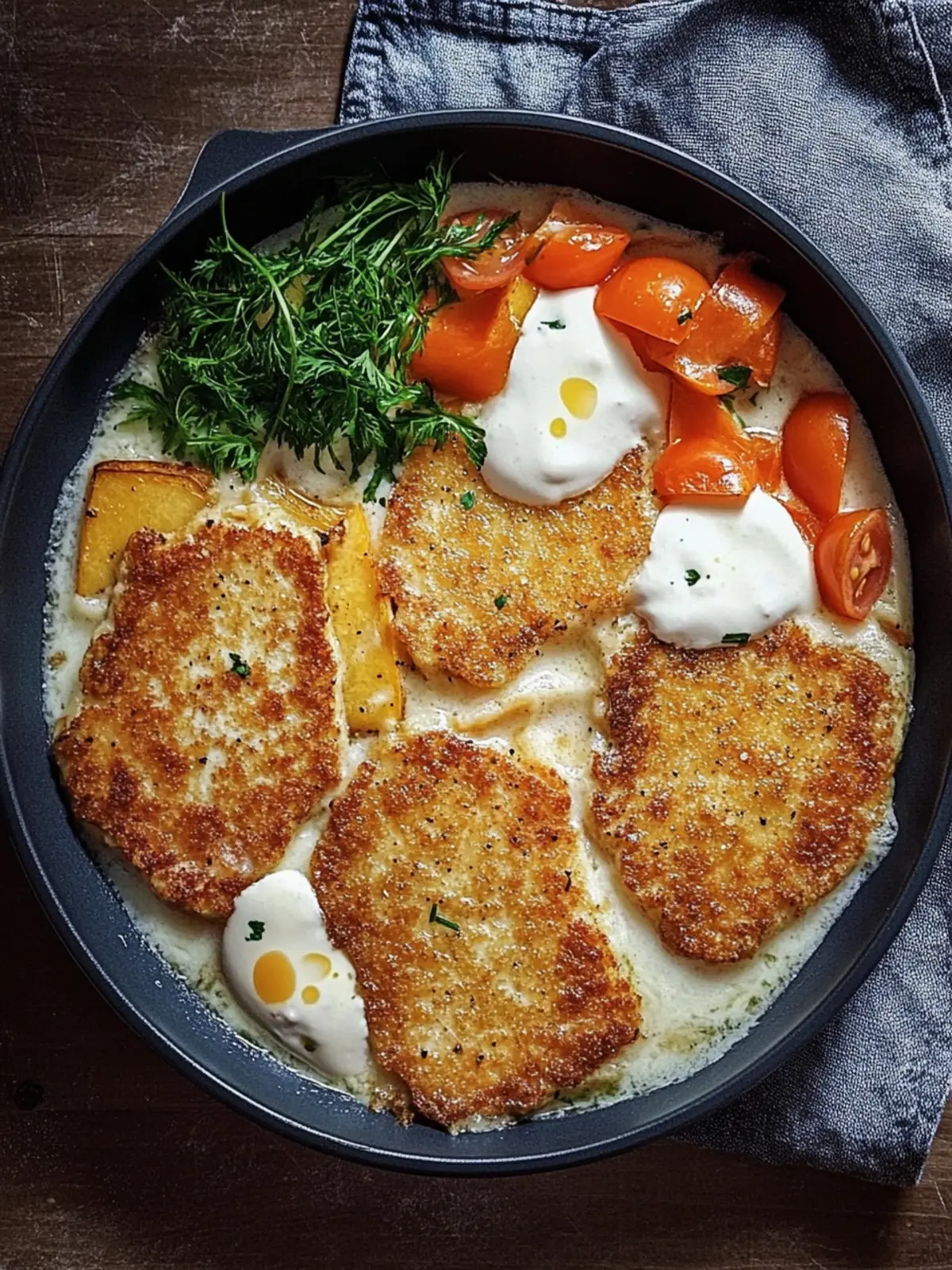 Rösti - Schnitzel - Auflauf