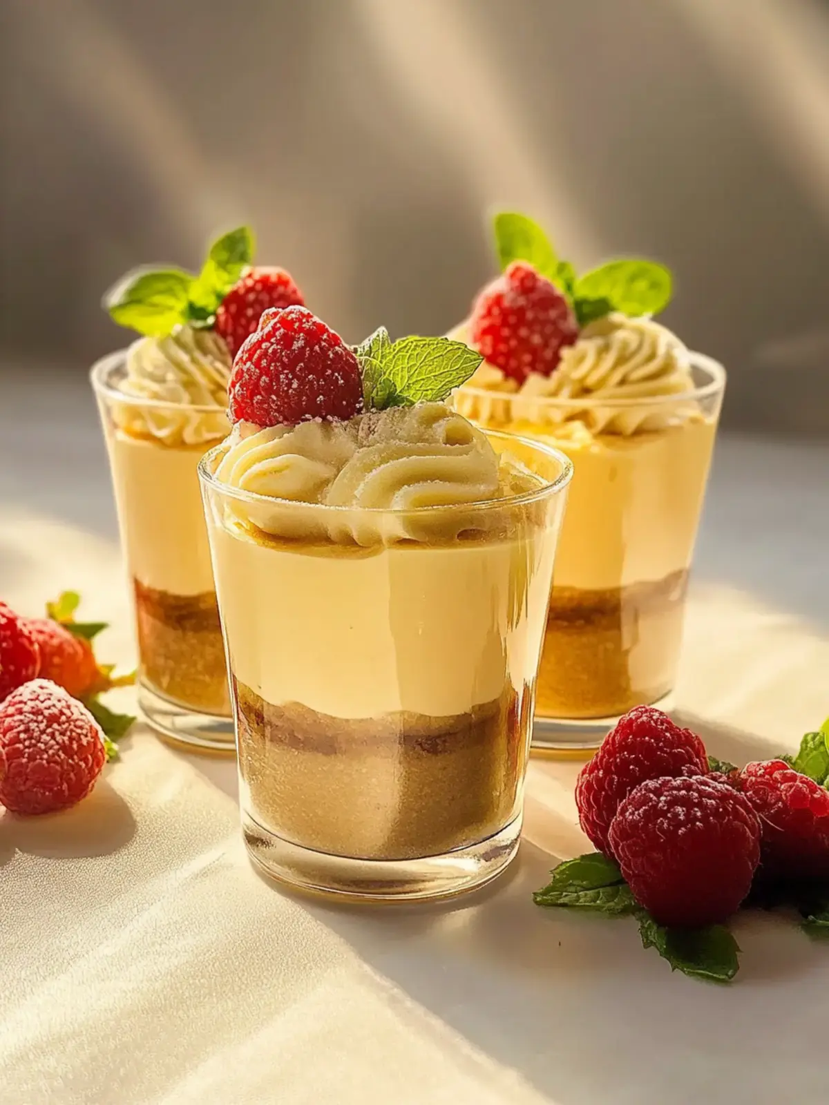 Gutes Dessert im Glas