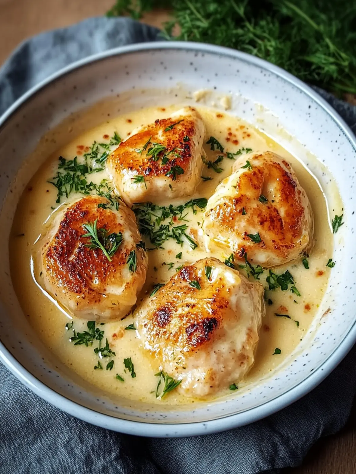 Hähnchen in Frischkäsesauce