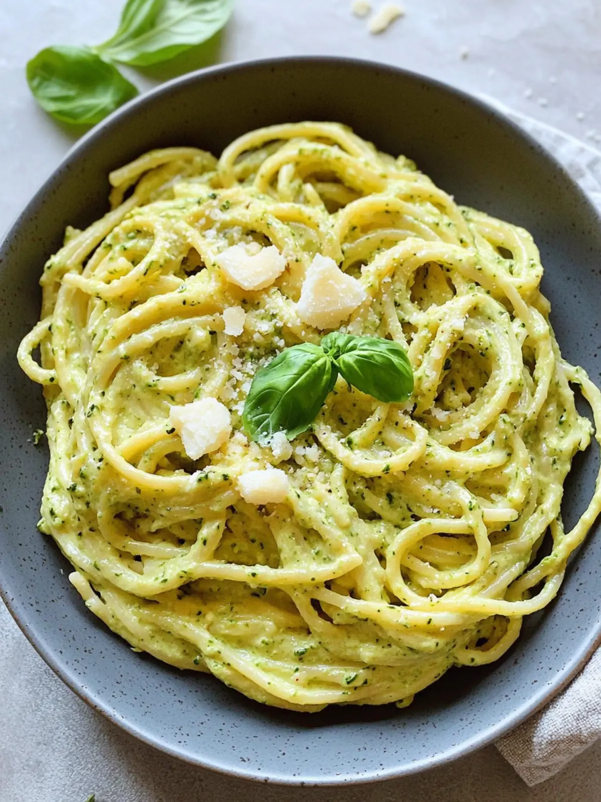 Pasta in Zucchini-Sauce