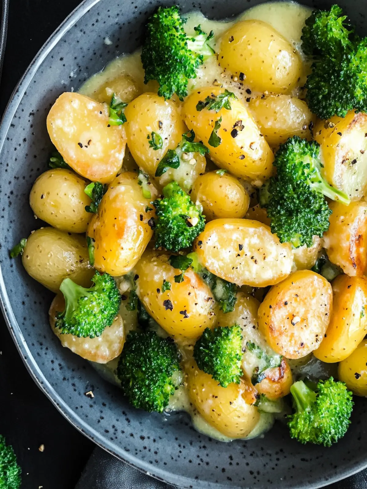 Cremige Kartoffeln mit Brokkoli