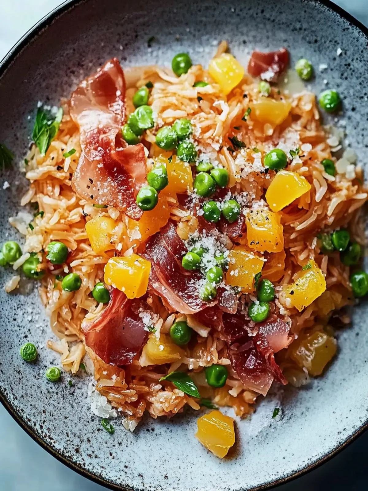 Gebratener Reis mit Speck