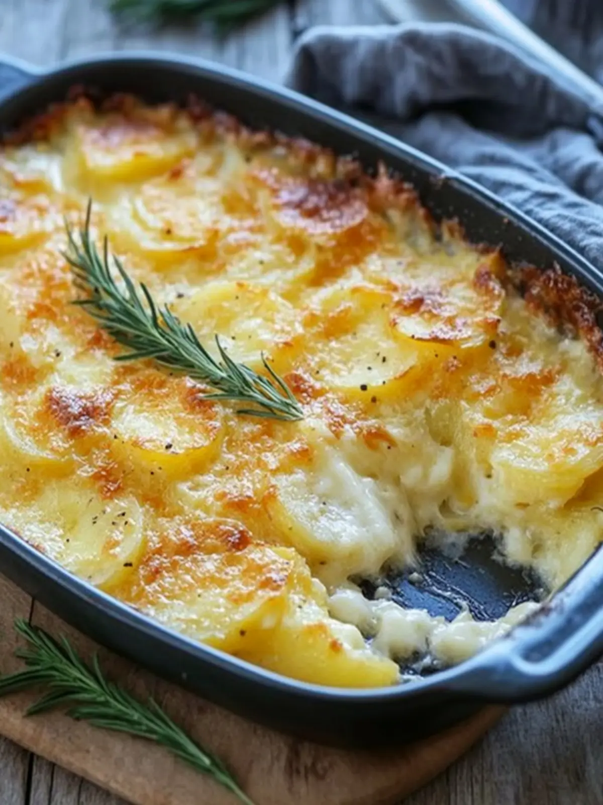 Kartoffelgratin mit Frischkäse – Rezept