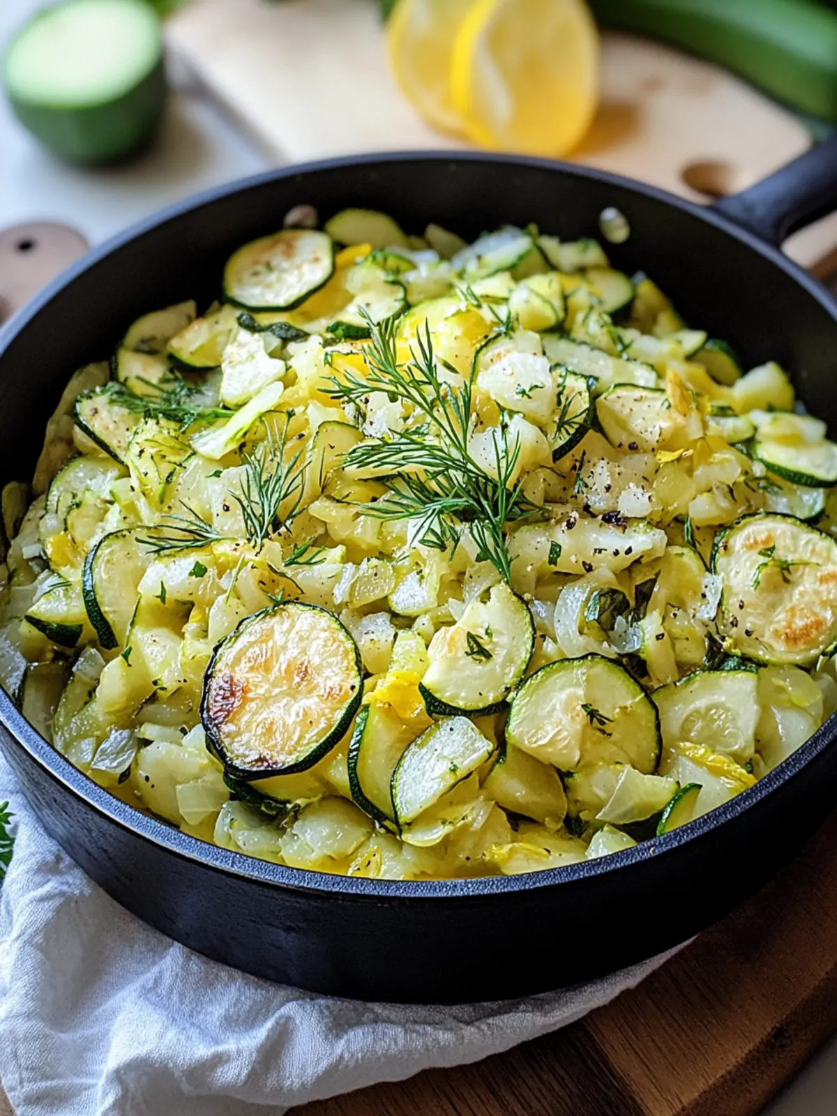 Zucchini-Reis-Pfanne