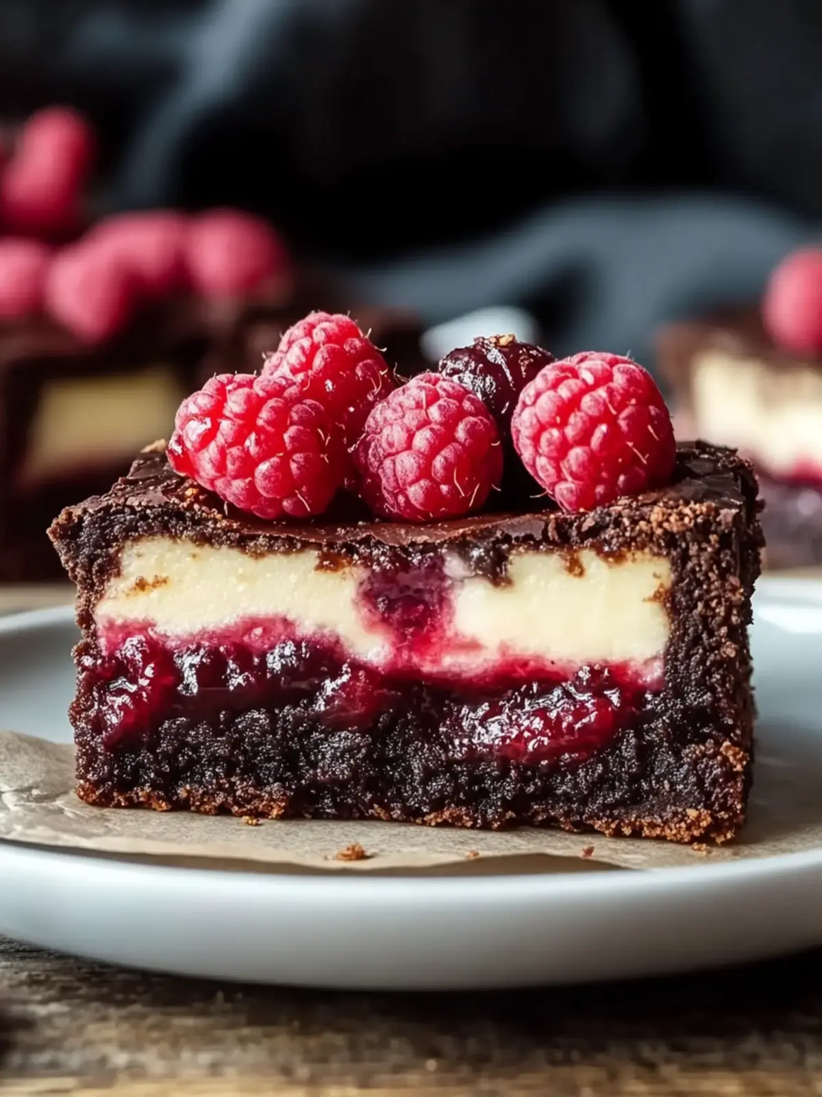 Himbeer-Brownie-Käsekuchen