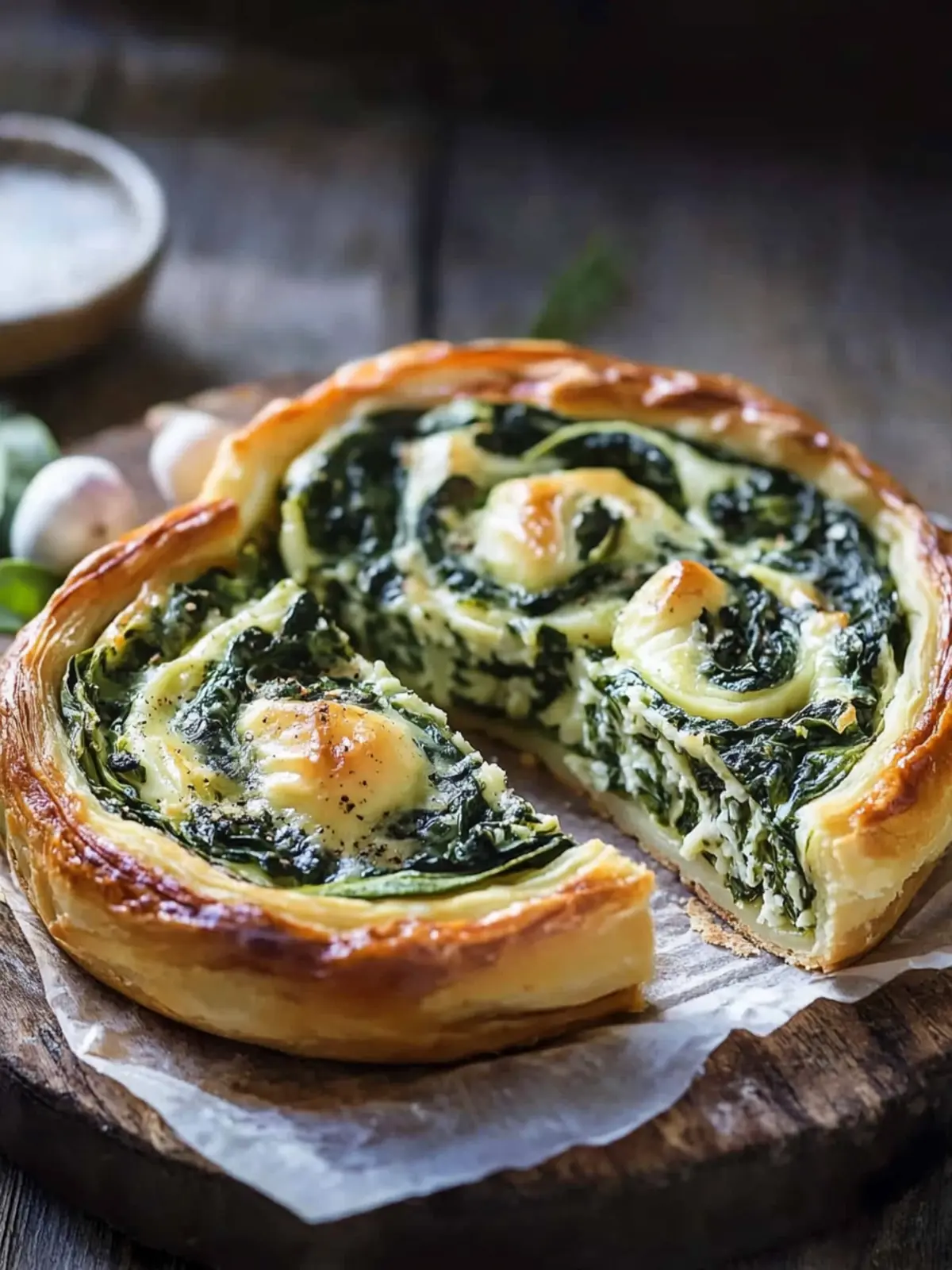 Spinat-Feta-Schnecken