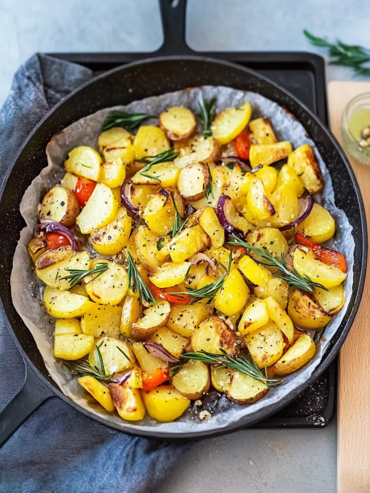 Oven vegetables with potatoes from the tray – Mediterranean recipe