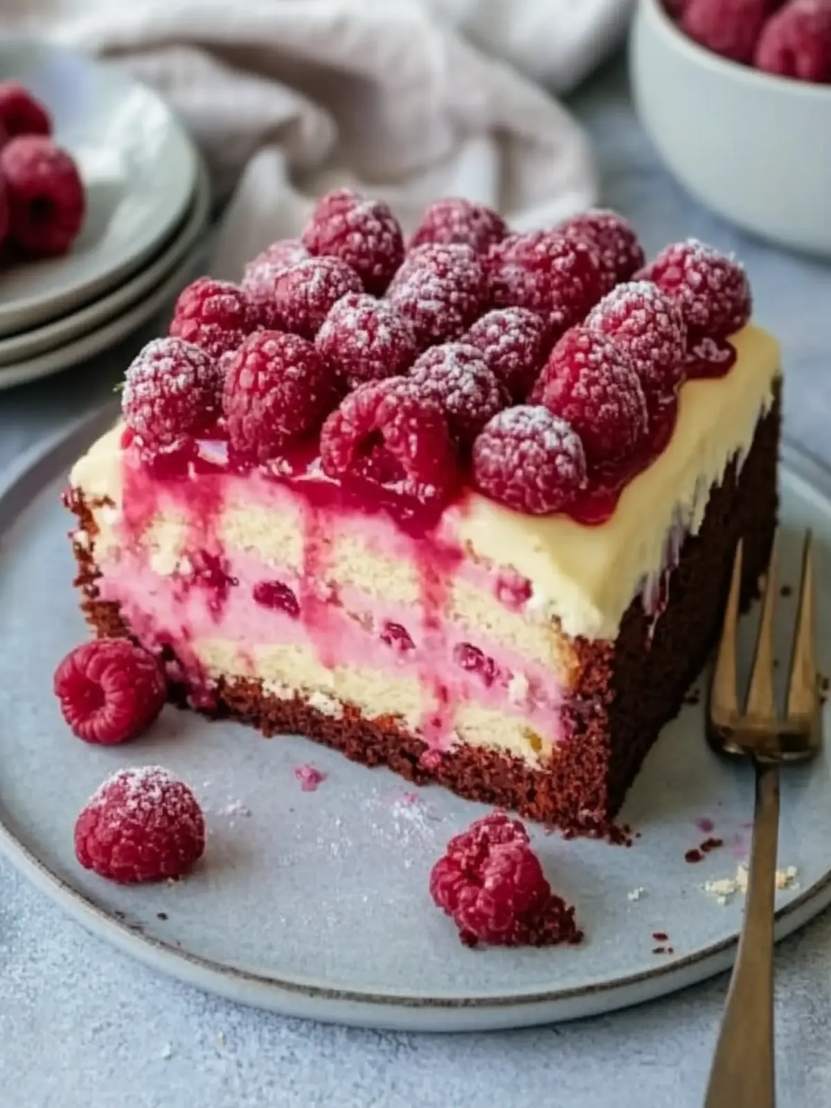 Schokoladen Himbeer Kuchen