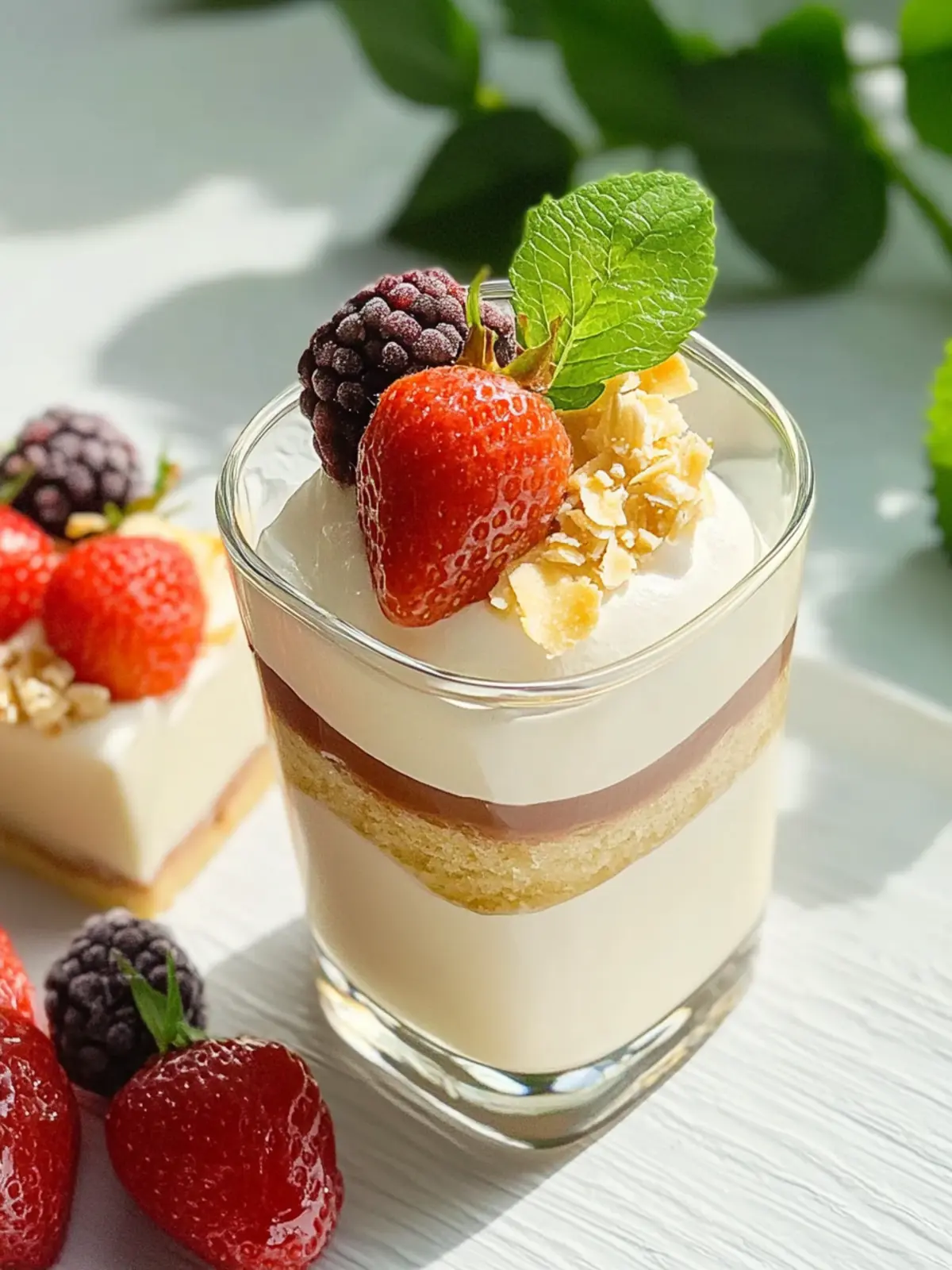 Gutes Dessert im Glas