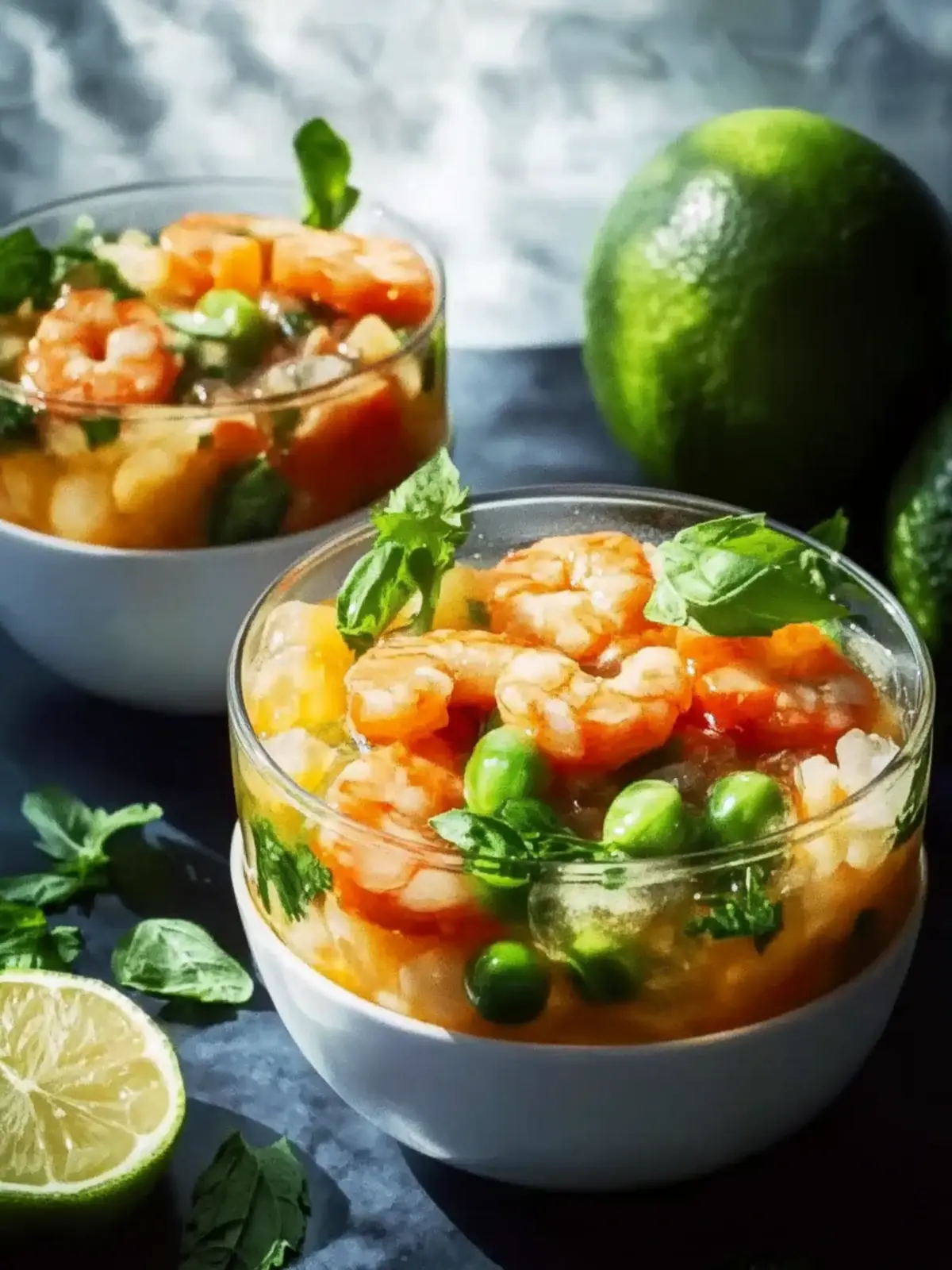 Garnelen gebratener Reis