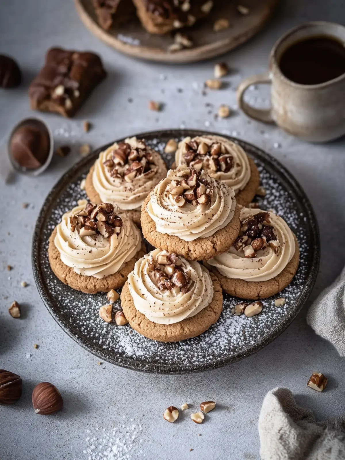 Plätzchen mit Haselnusscreme