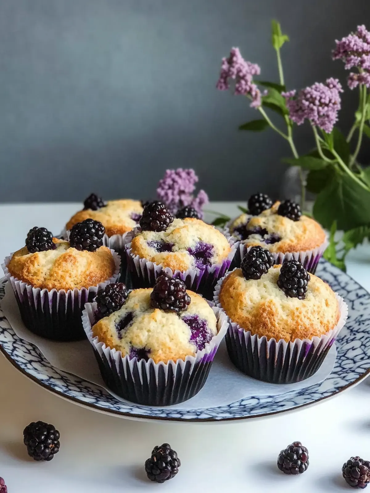 Saftige Brombeermuffins