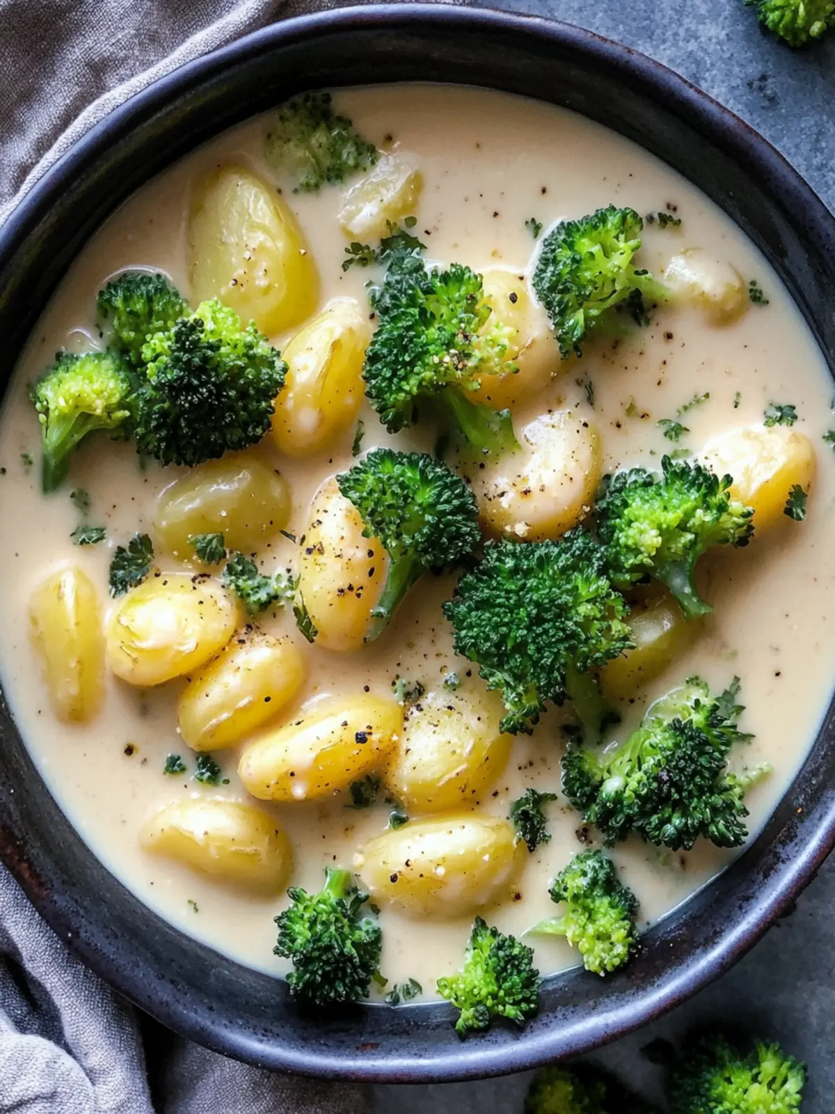 Cremige Kartoffeln mit Brokkoli