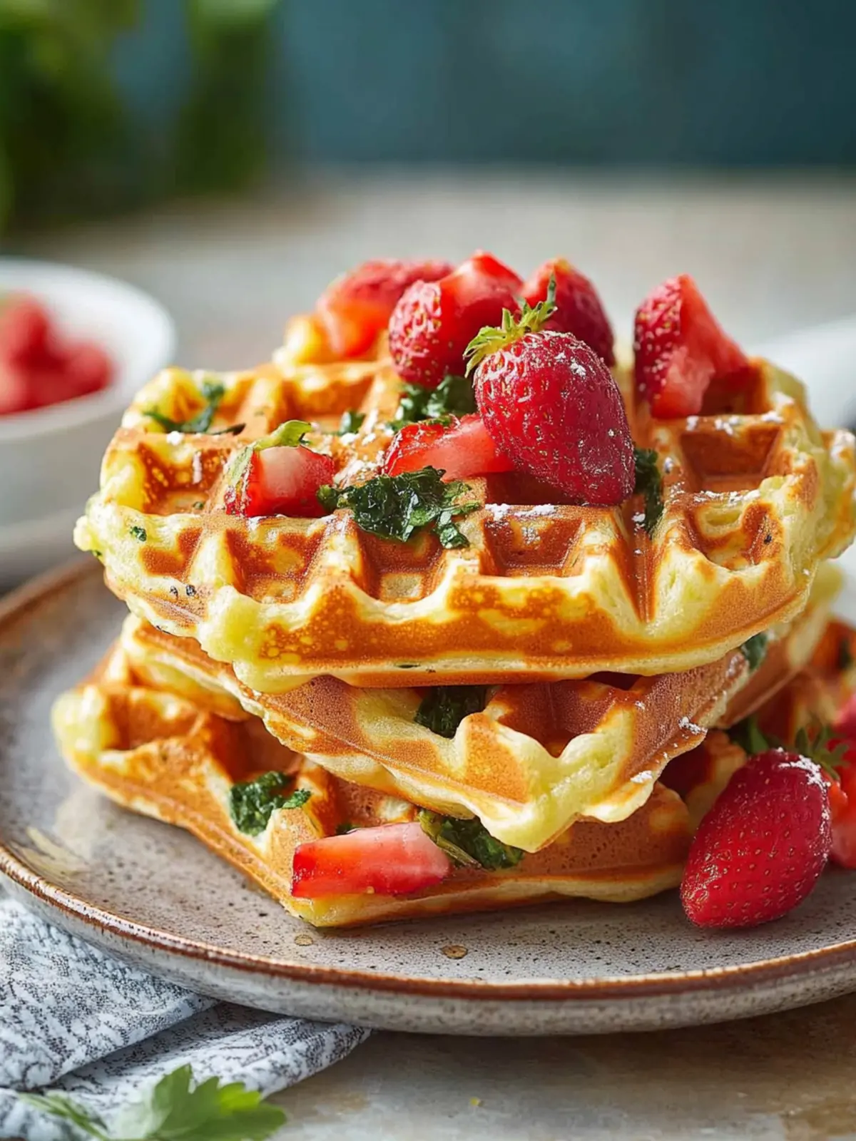 Herzhafte Gemüse-Waffeln