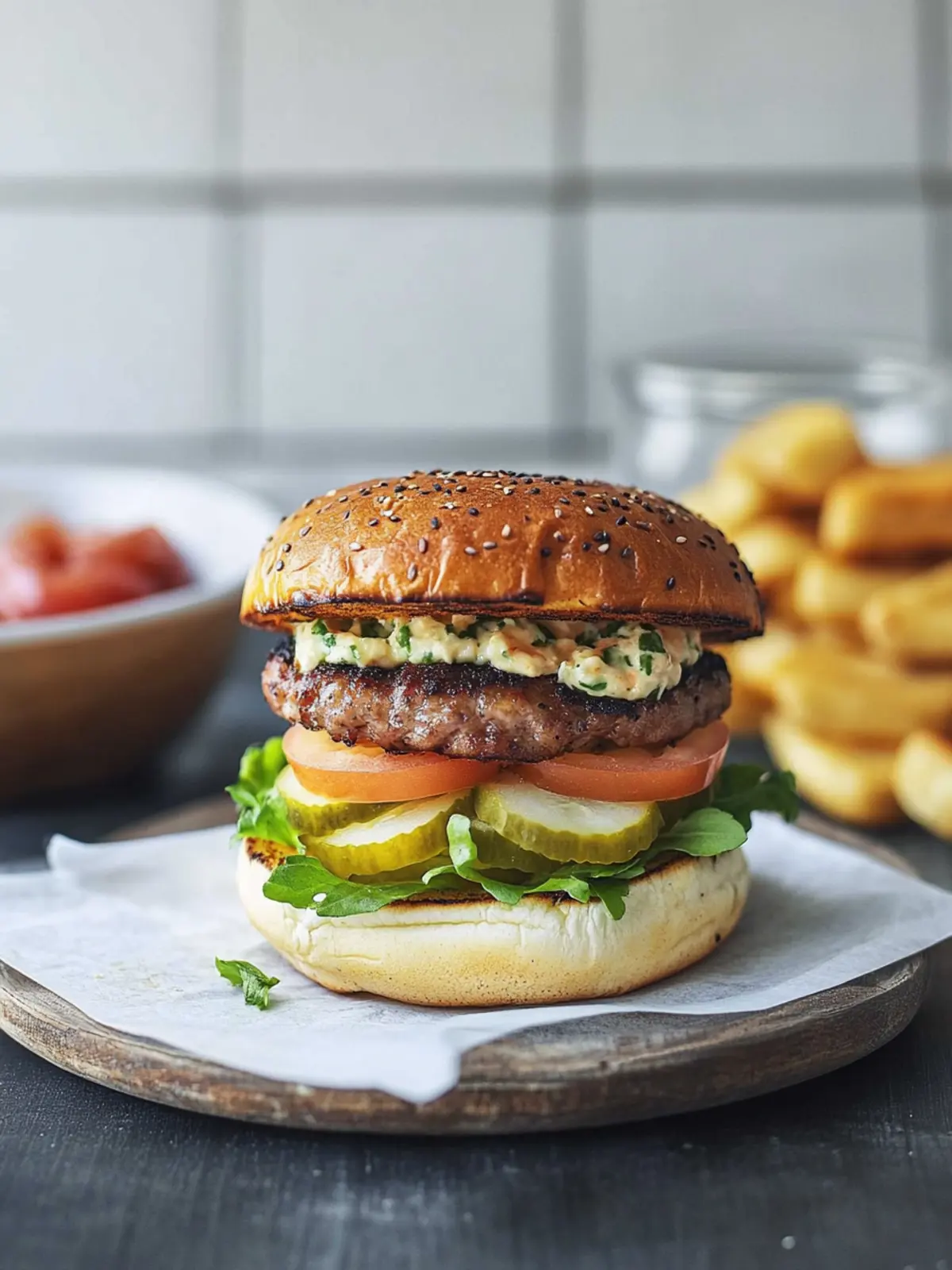 Würzige Bohnenburger