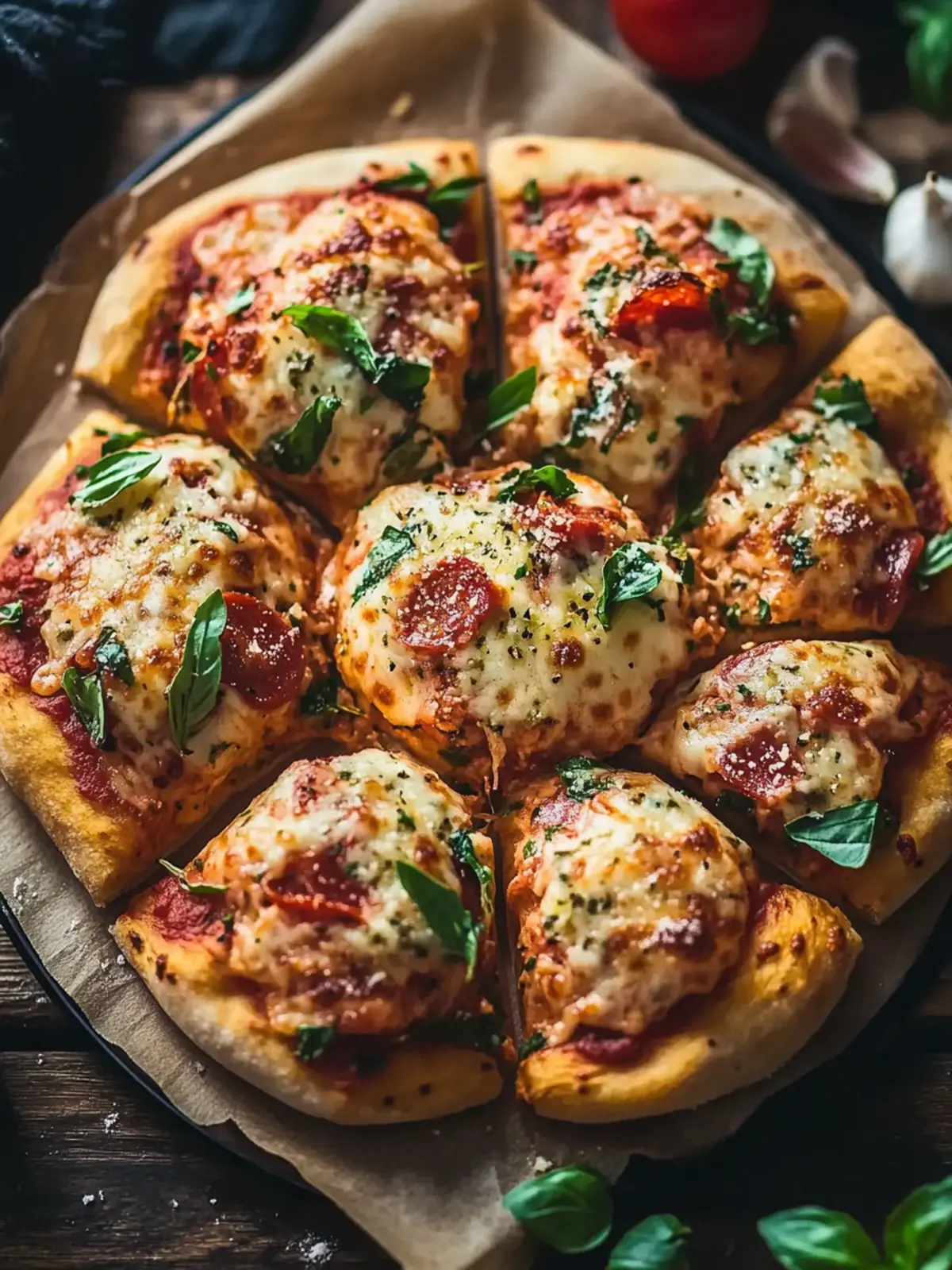 Vegane Pizza-Bällchen