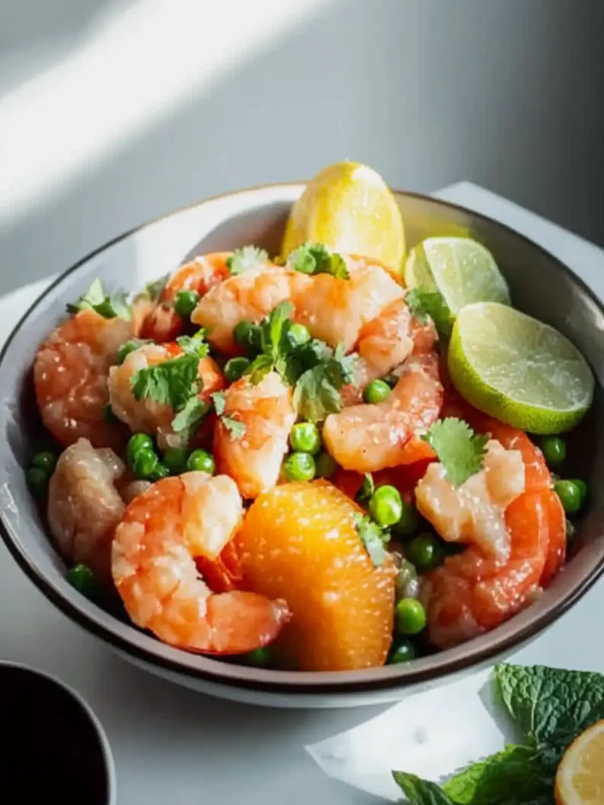 Garnelen gebratener Reis