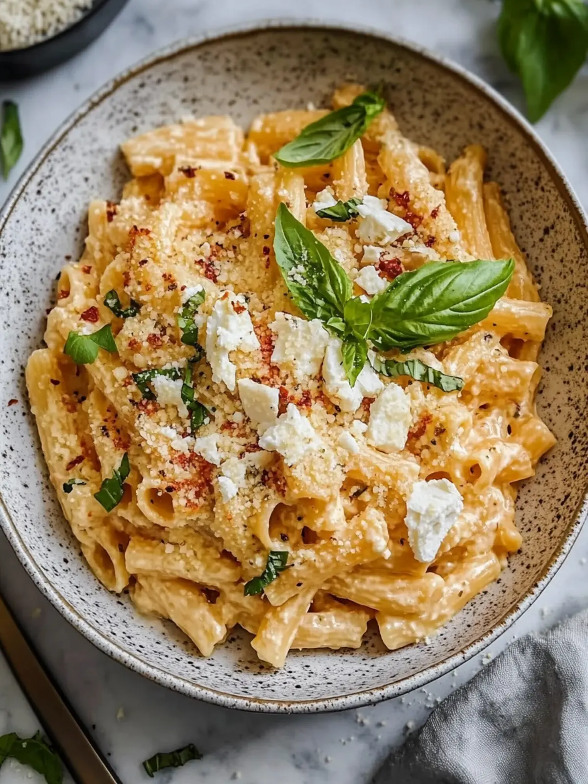 Protein Nudeln mit Hüttenkäse