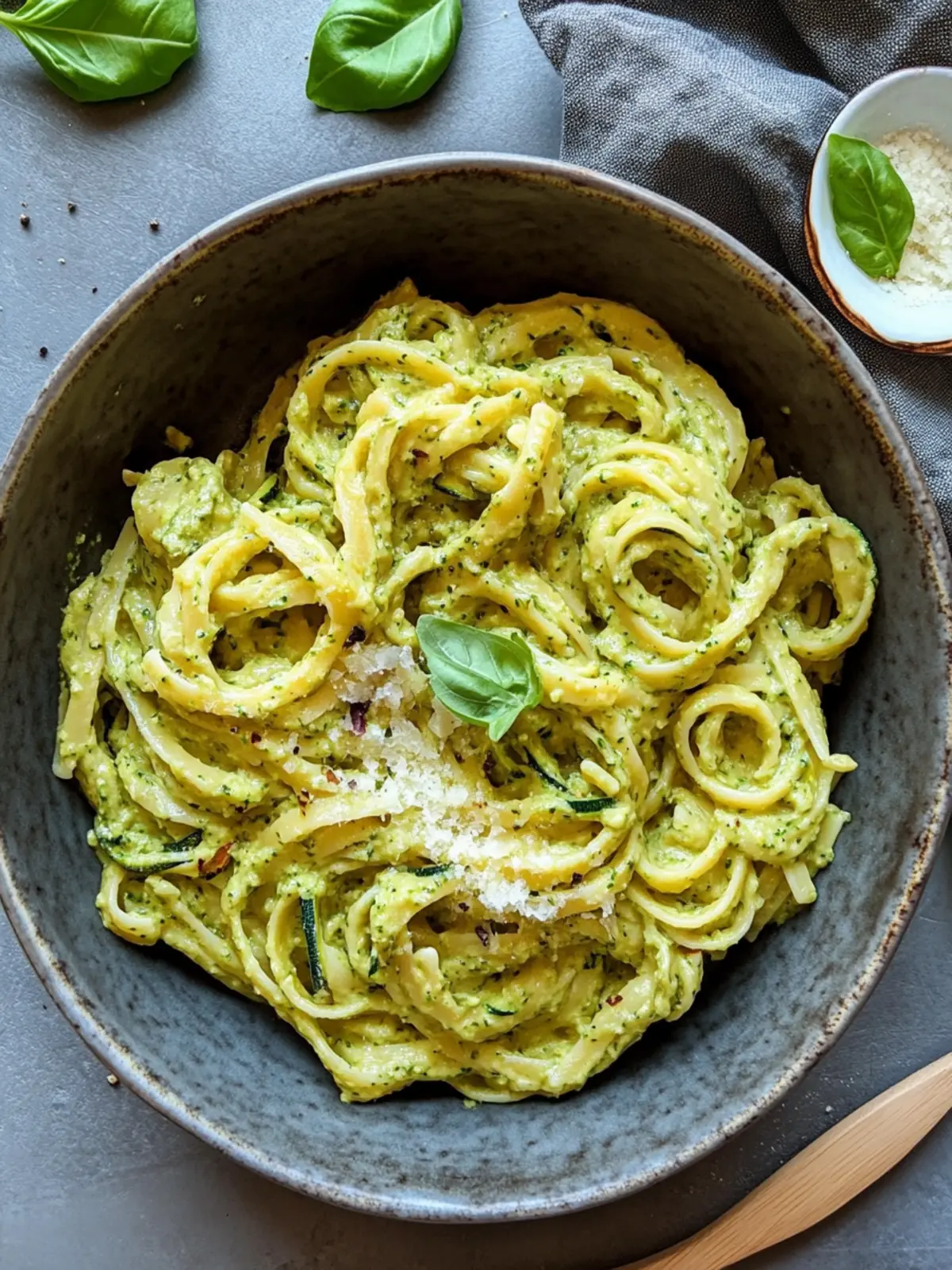 Pasta in Zucchini-Sauce