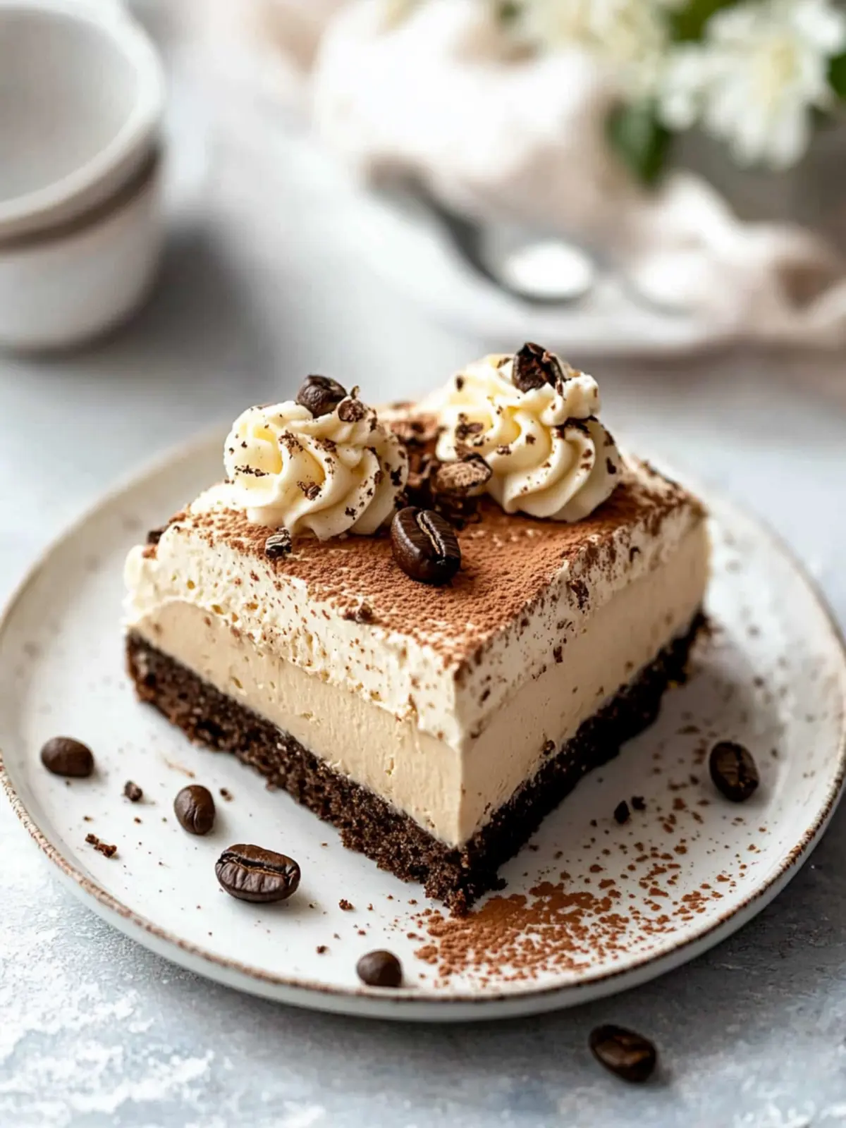 Cremiger Kaffee-Käsekuchen