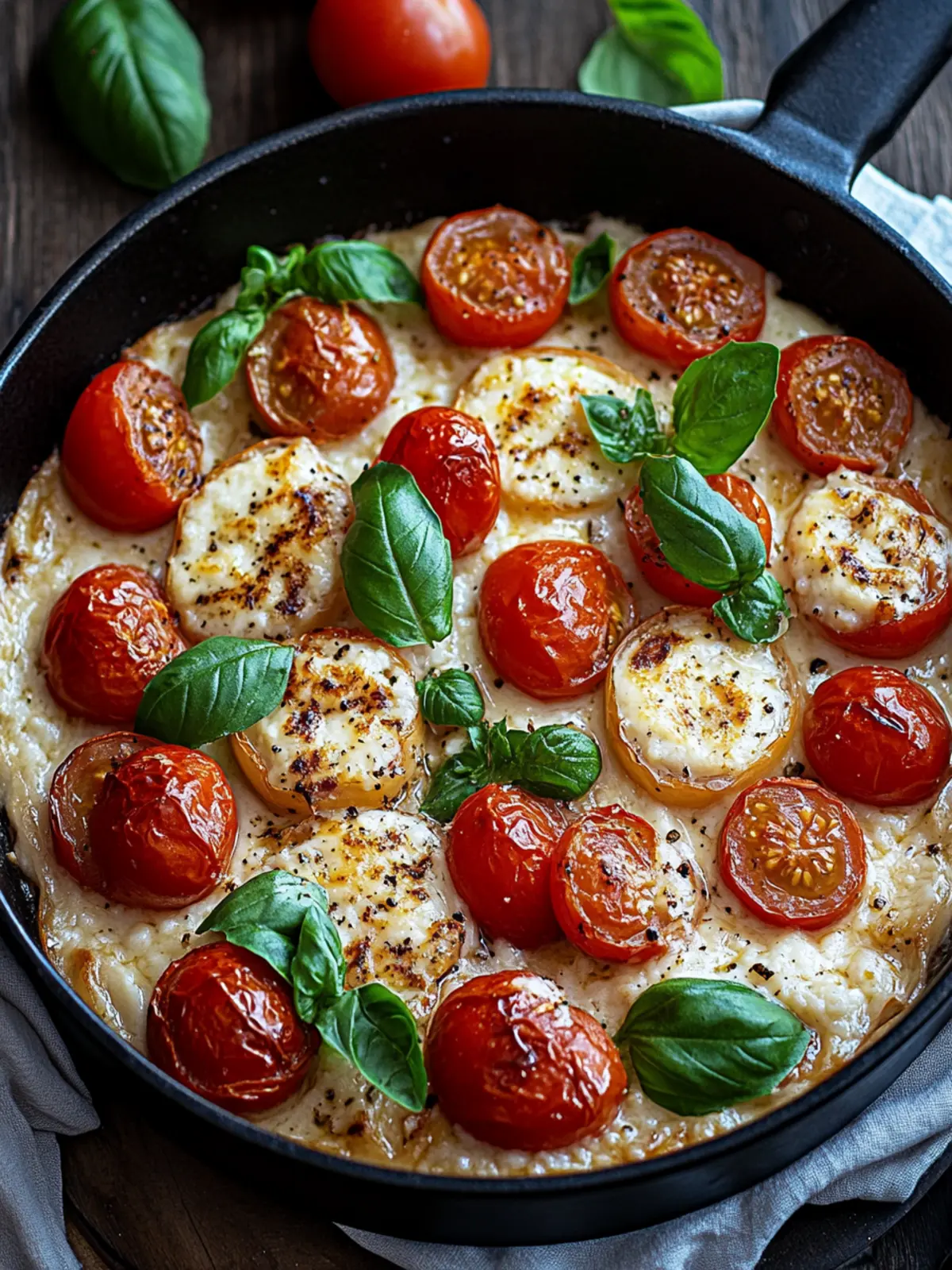 Hähnchen-Reis-Pfanne mit Tomaten